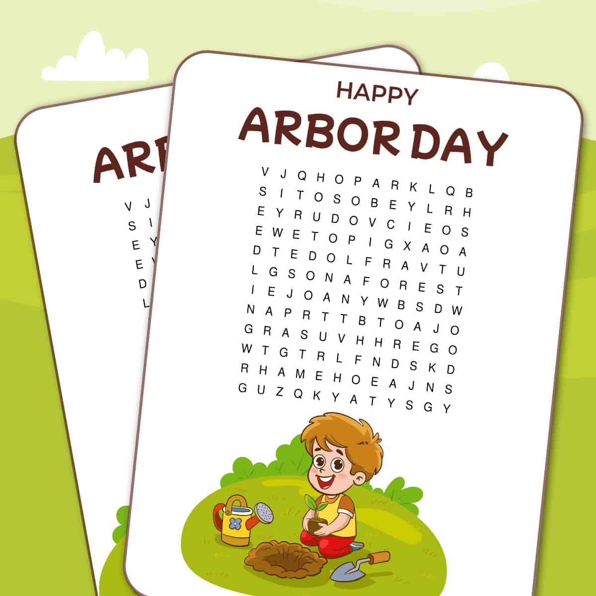 Free Arbor Day Word Search Printables Celebrate Nature Artsy Pretty Colors