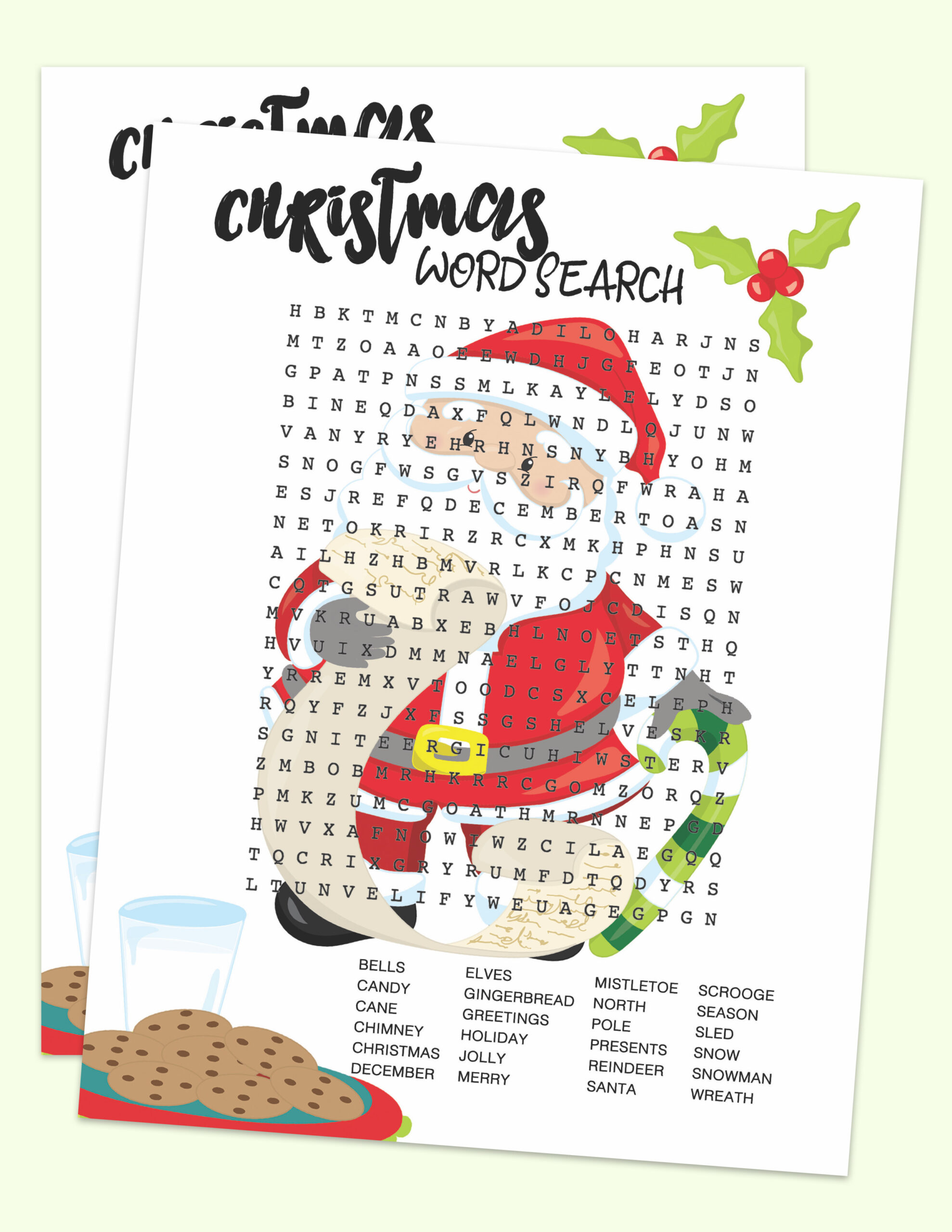 Free Christmas Word Search Printable Pdf