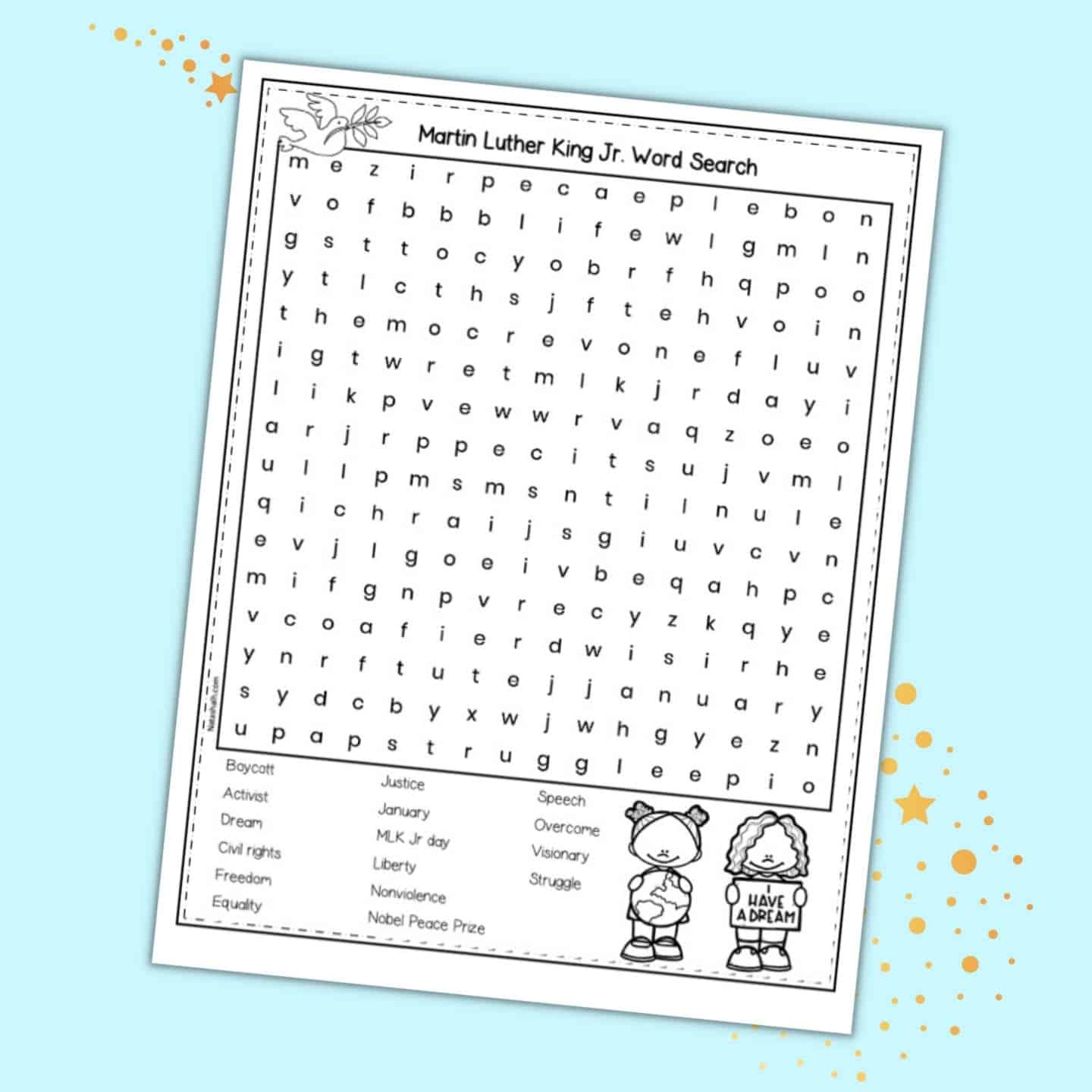 Free Day Of The Dead Word Search For Kids The Artisan Life