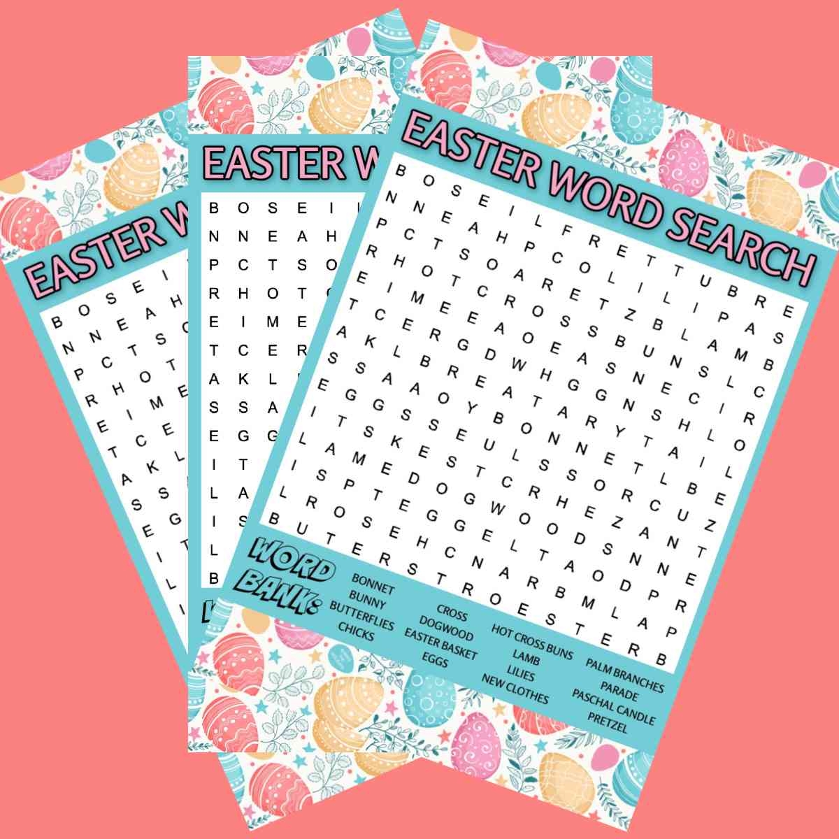 Printable Easter Word Search Easy