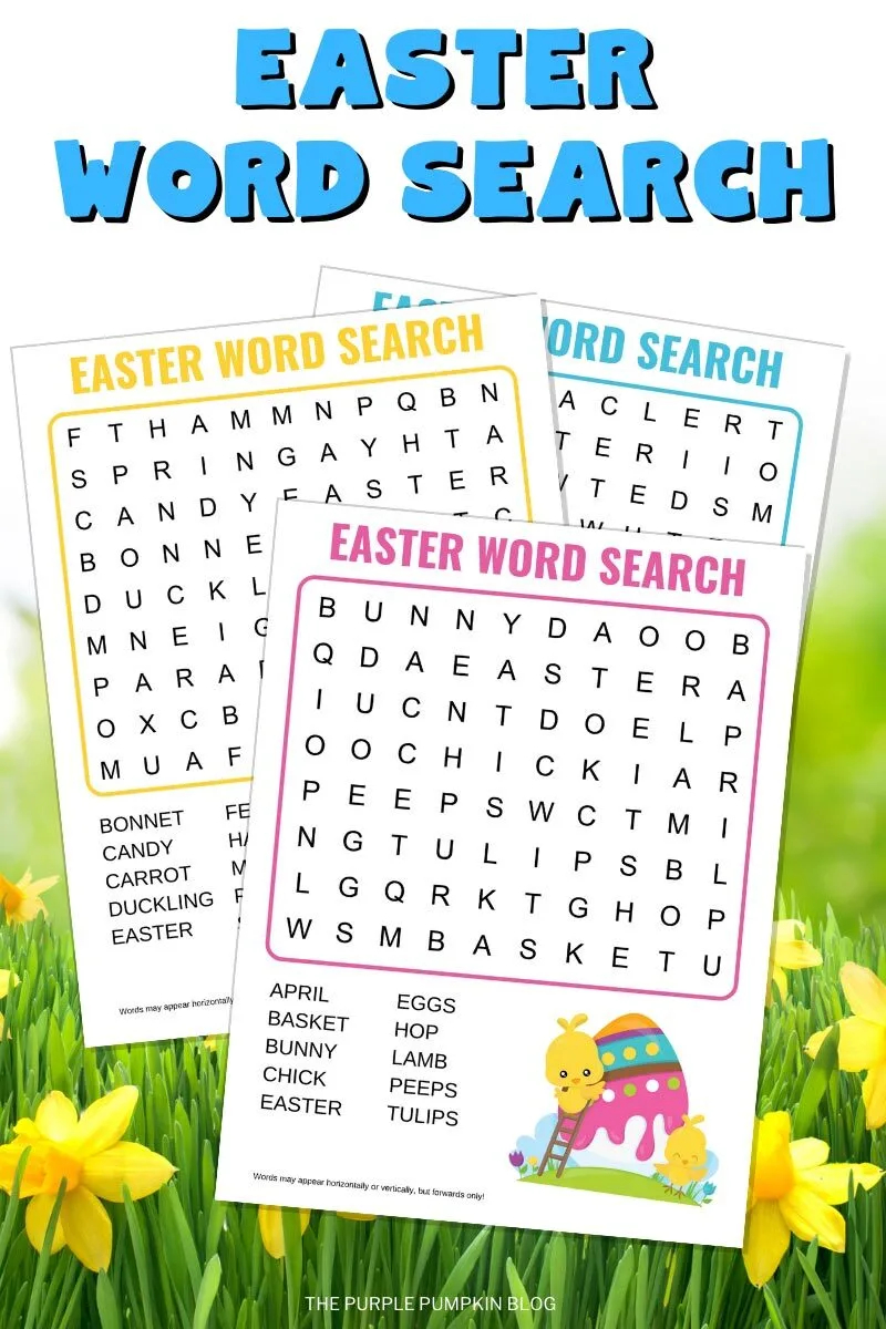 Free Easter Word Search Printable
