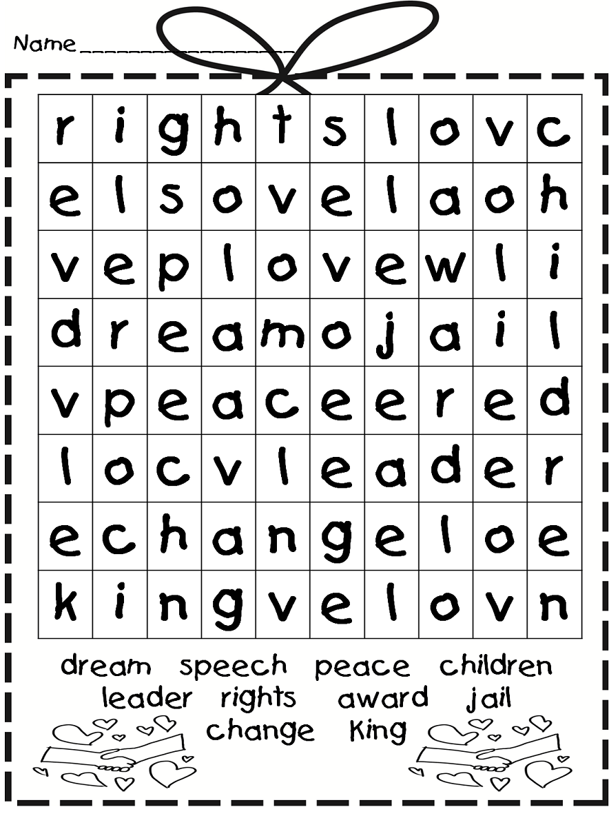 Word Search Printable For Kids 1st Grade