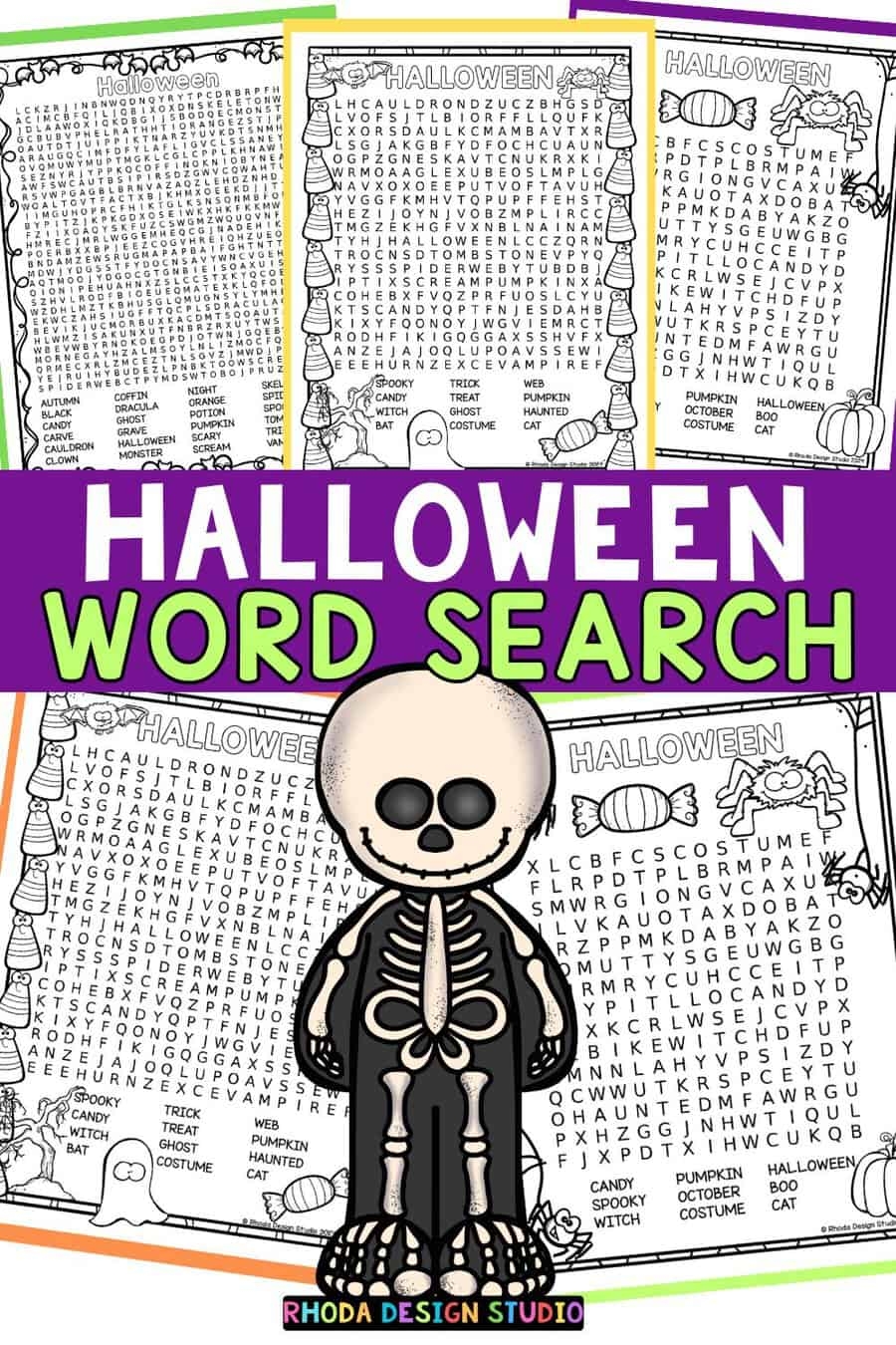 Halloween Word Search Free Printable