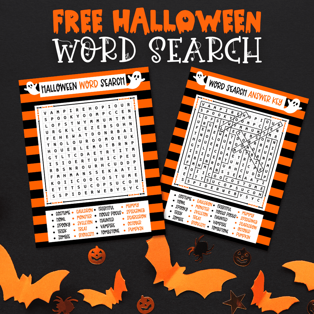 Free Halloween Word Search Printables Prudent Penny Pincher