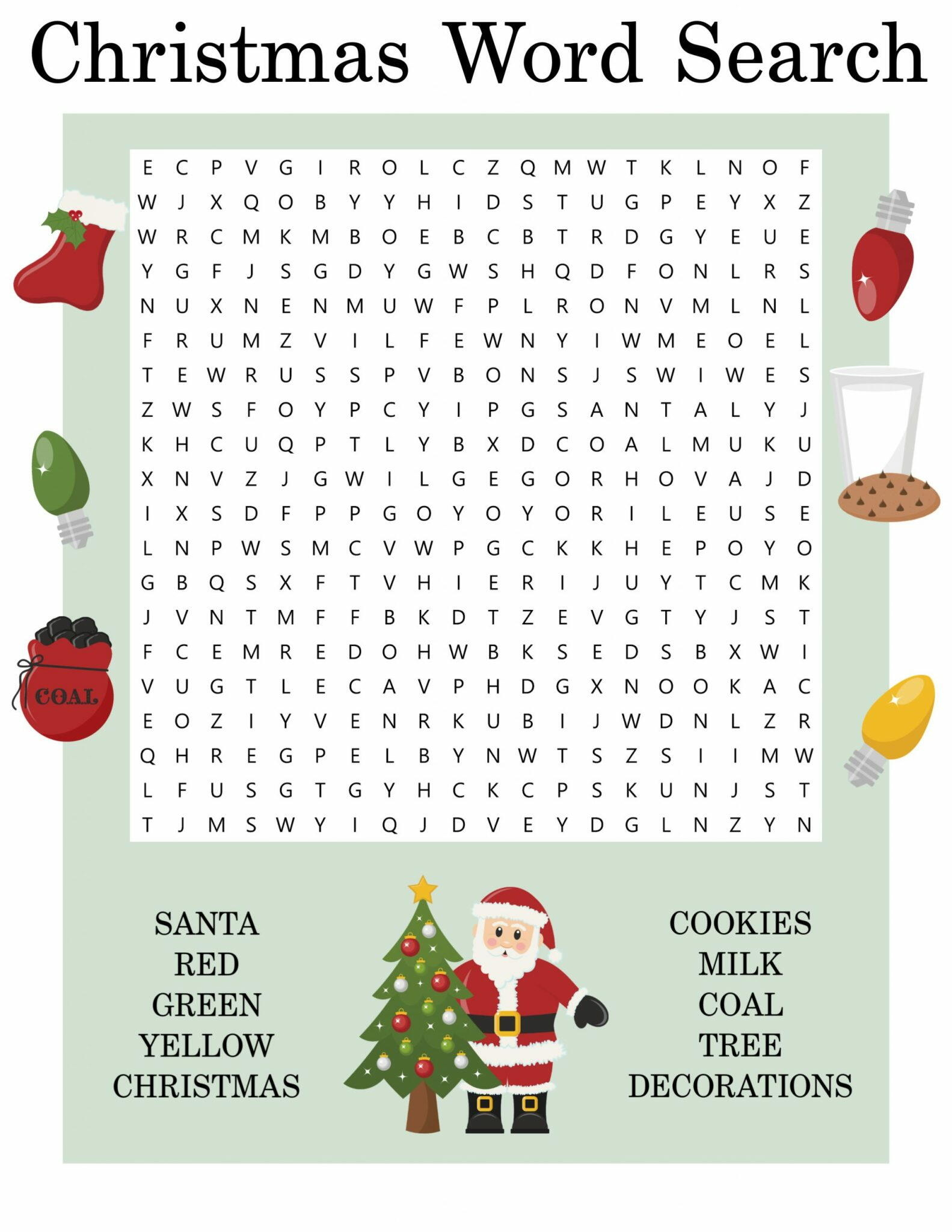 Free Printable Word Search Christmas Puzzles Free Printable Word Search Christmas Puzzles