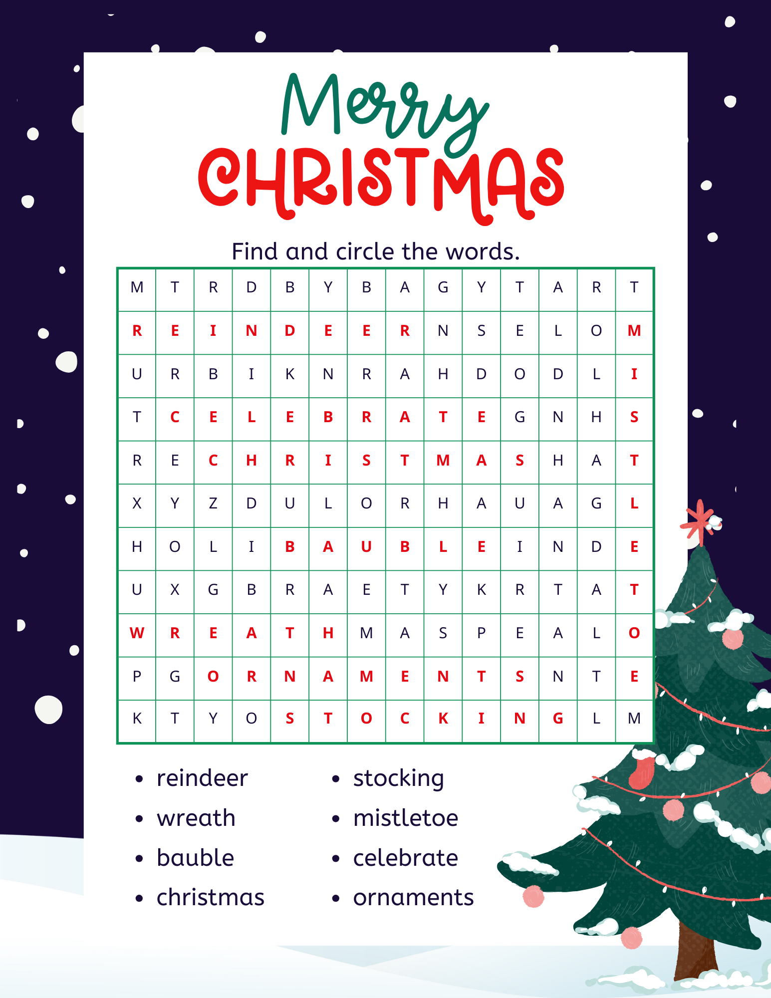 free printable christmas word search for kids xoxoerinsmith