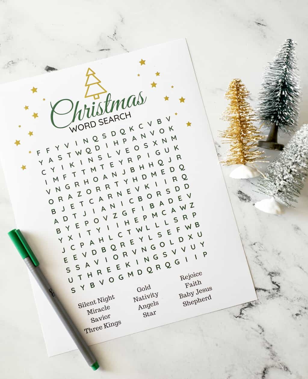 Free Christian Christmas Word Search