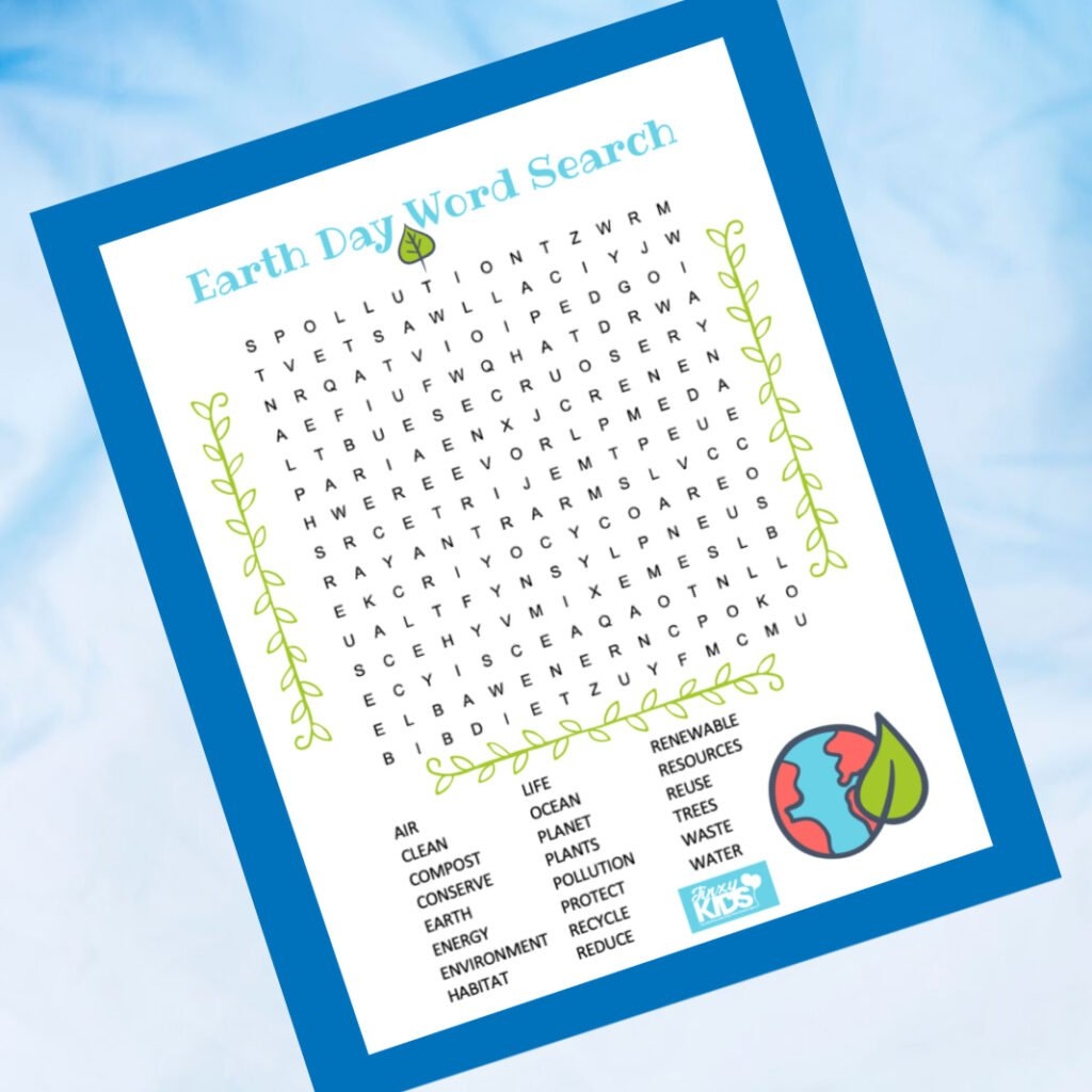 Earth Day Printable Word Search