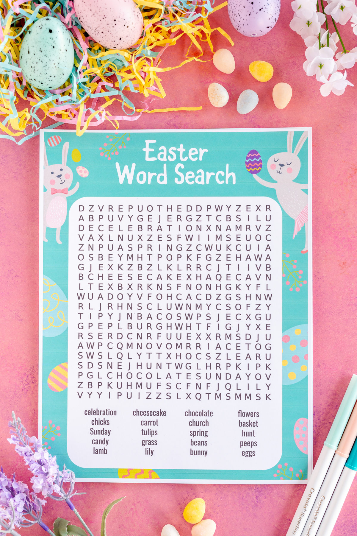 Flower Word Search Printable Free