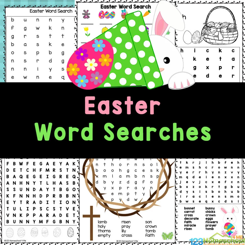 Free Printable Easter Word Searches For Kids