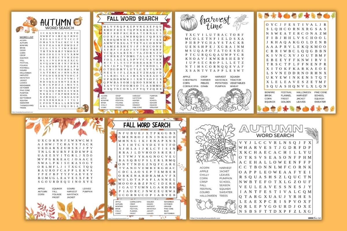 Fall Prevention Word Search Printable