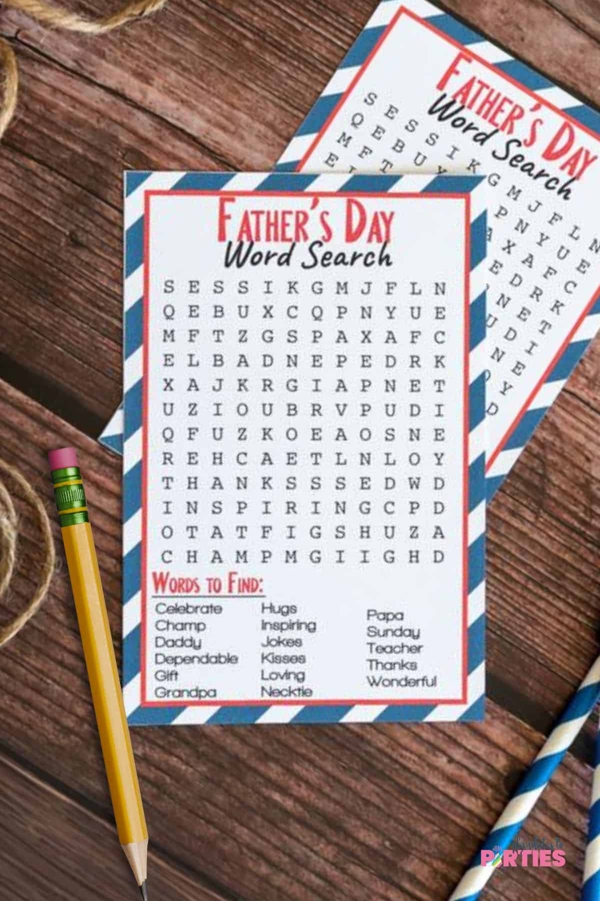 Free Printable Father s Day Word Search
