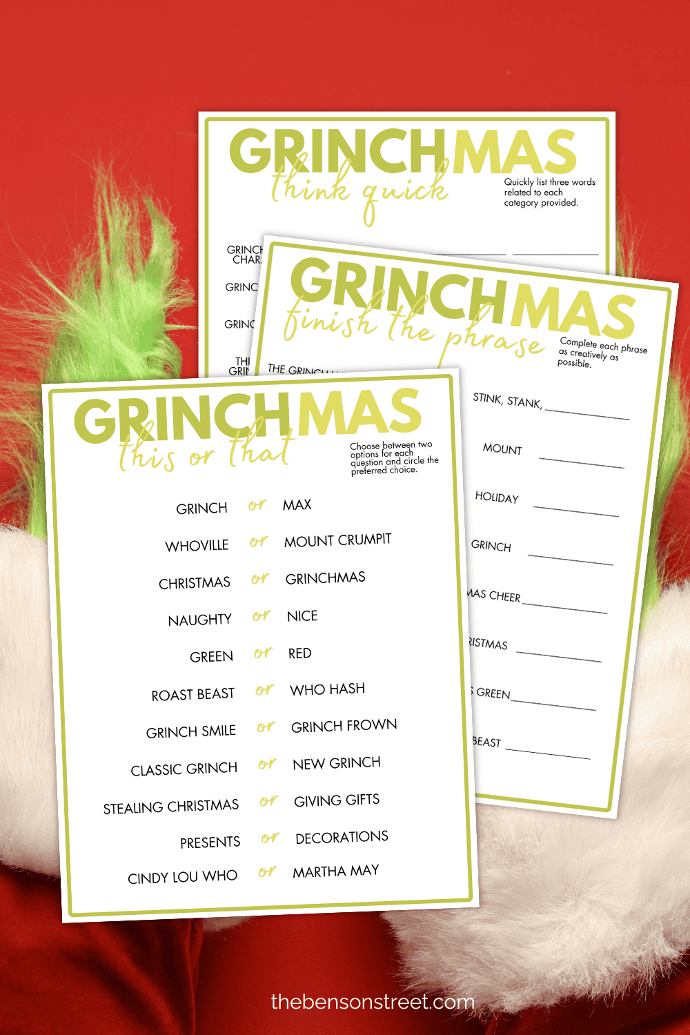 Grinch Word Search Printable