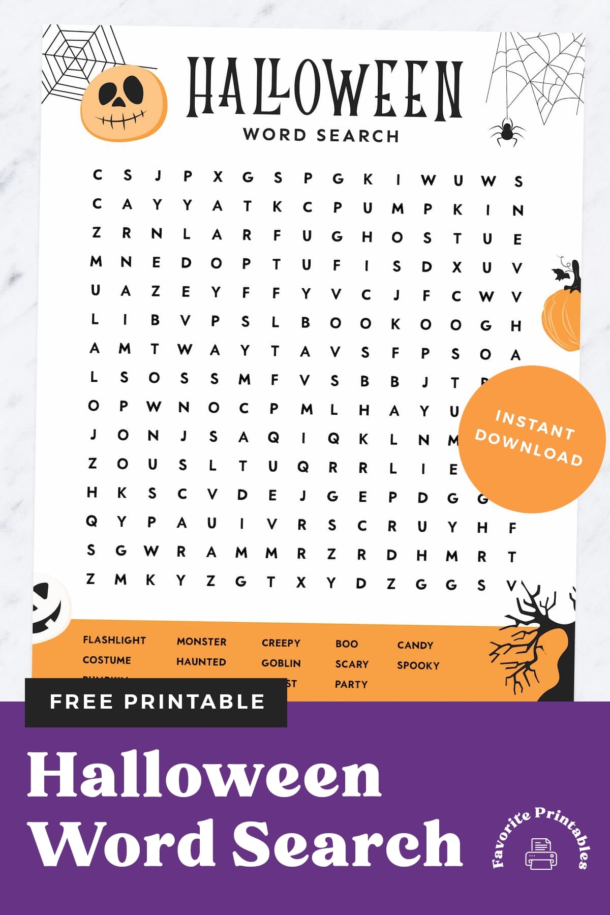 Free Printable Halloween Word Search Favorite Printables