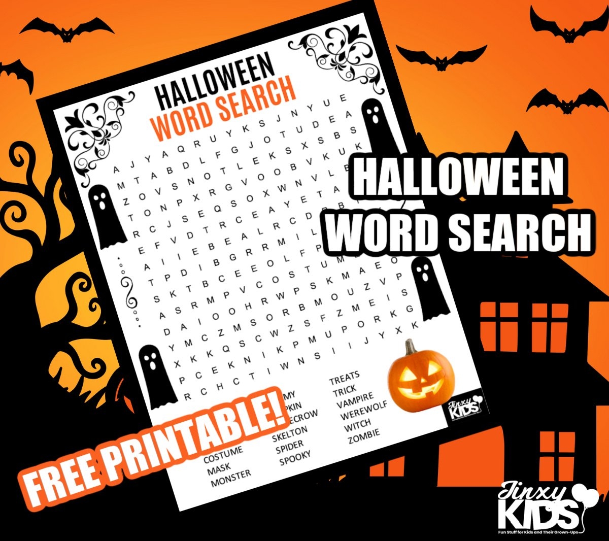 Halloween Printable Word Searches Free Halloween Printable Word Searches Free