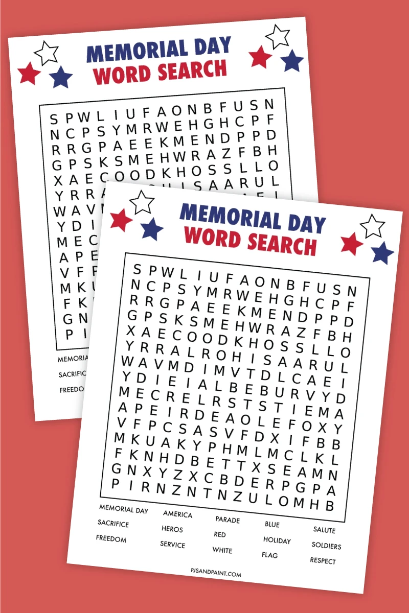 Flag Day Word Search