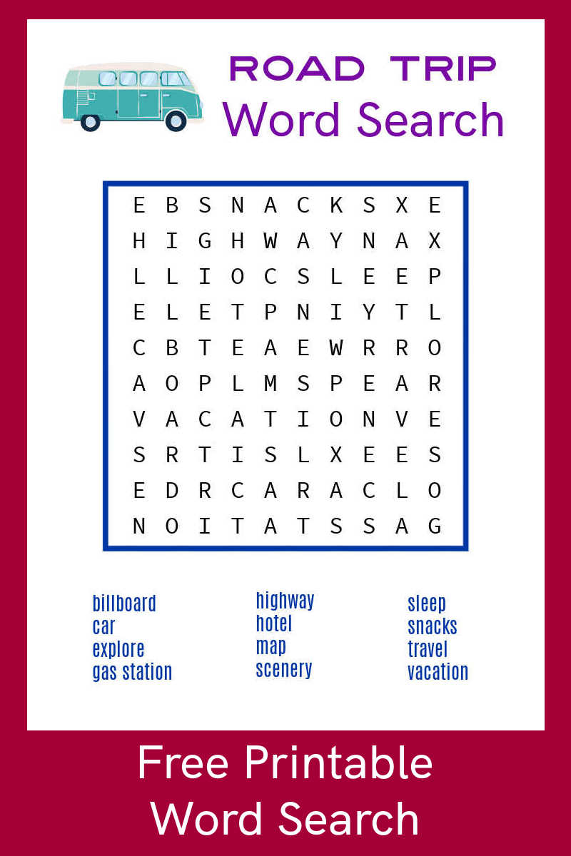 Free Printable Road Trip Word Search Mama Likes This Free Printable Road Trip Word Search Mama Likes This