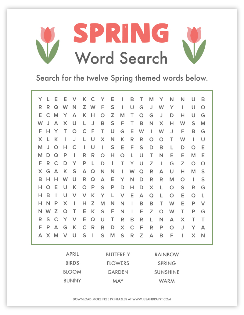 Word Search For 4 Year Olds Printable Word Search For 4 Year Olds Printable