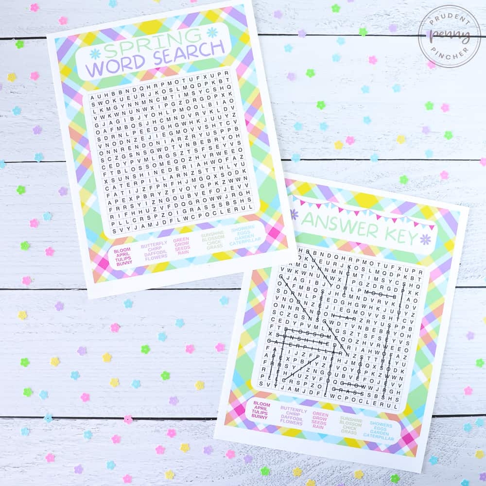 Free Printable Word Search Spring Break