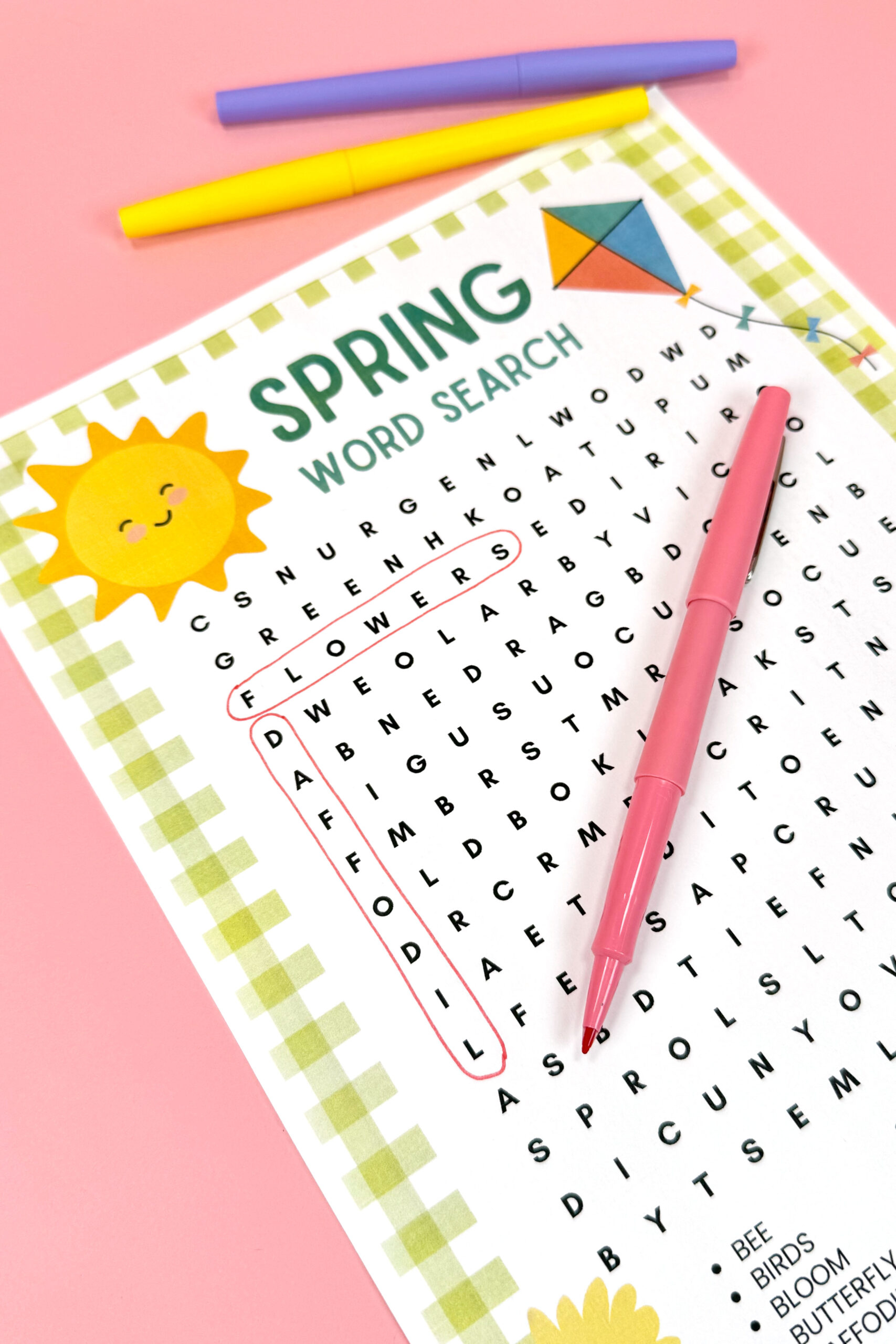 Free Printable Spring Word Search Puzzle Happiness Is Homemade