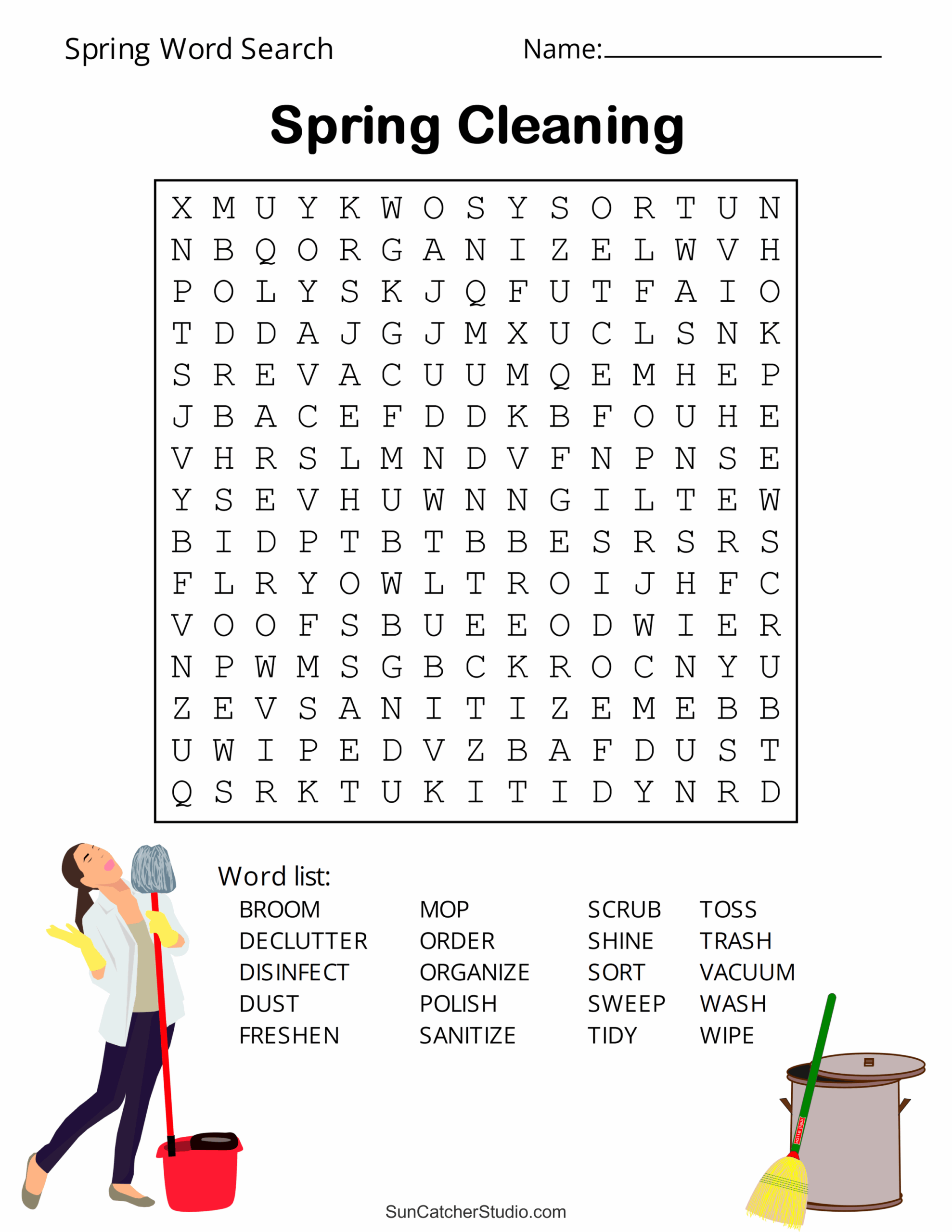 Free Printable Spring Word Search Puzzles Free Printables Monograms Design Tools Patterns U0026 DIY Projects