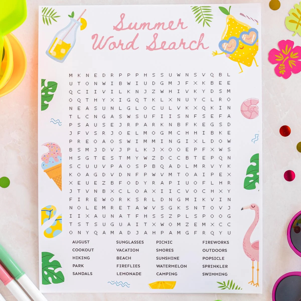 100 Word Search Printable Free For Adults