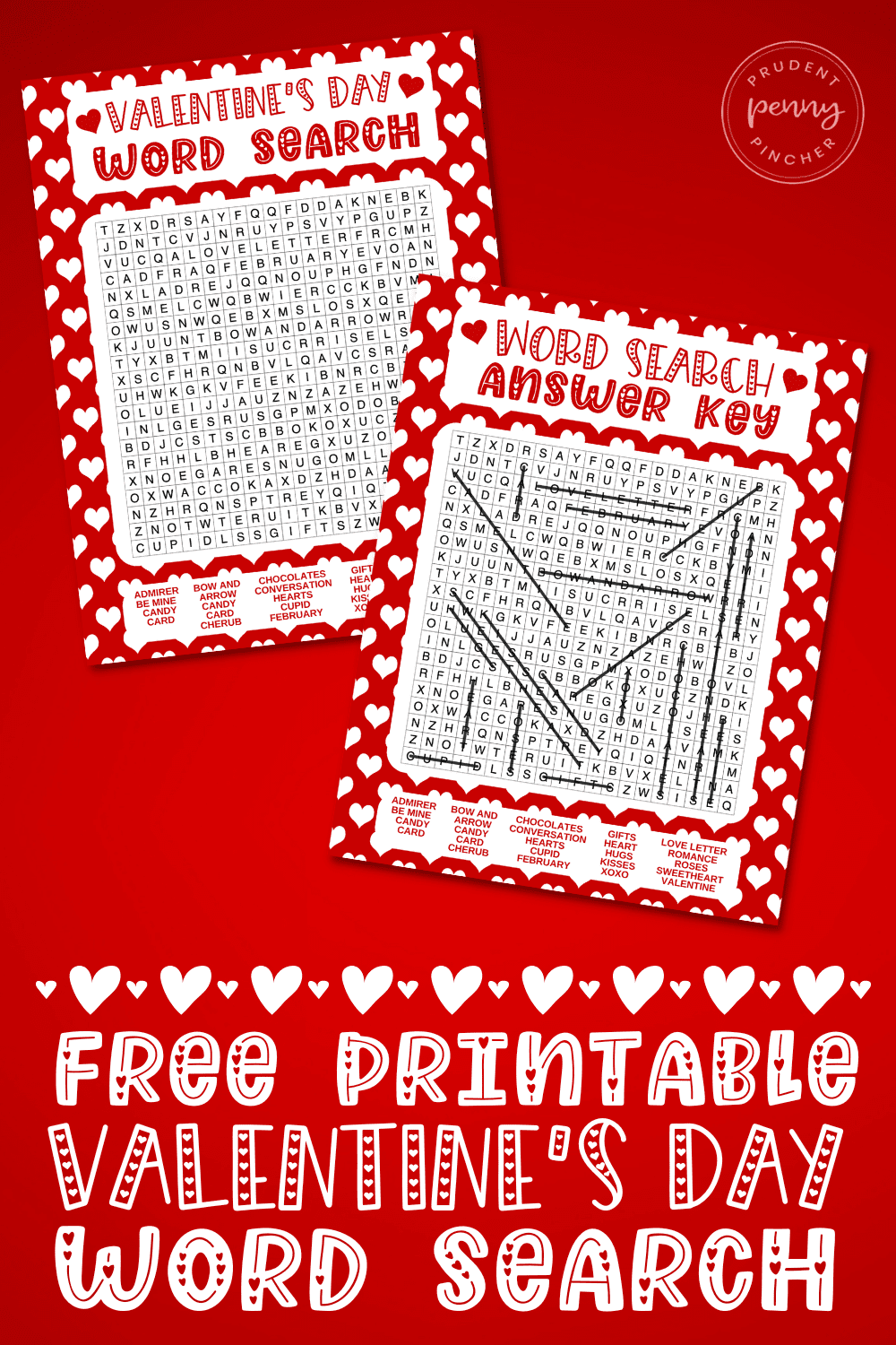 Free Printable Valentine s Day Word Search Prudent Penny Pincher Free Printable Valentine s Day Word Search Prudent Penny Pincher