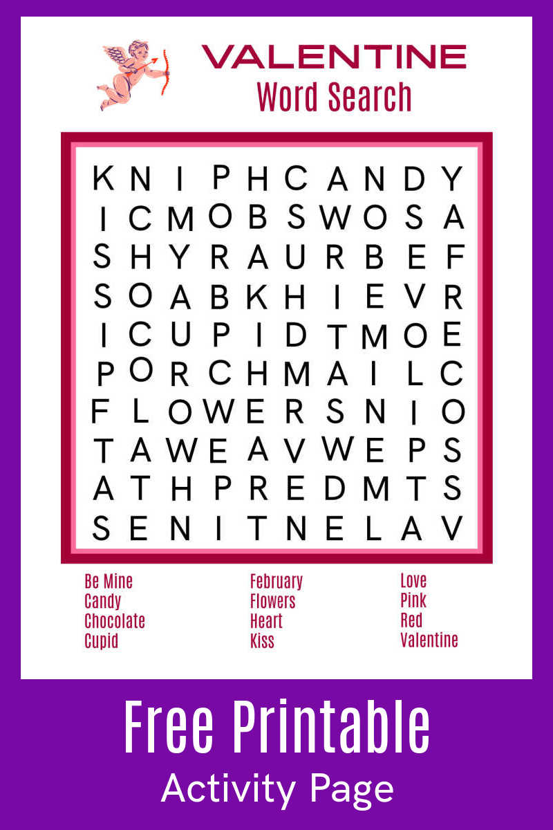 free printable valentine word search mama likes this