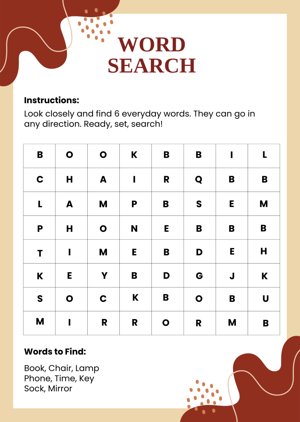 Free Printable Word Search For Grade School Template To Edit Online Free Printable Word Search For Grade School Template To Edit Online