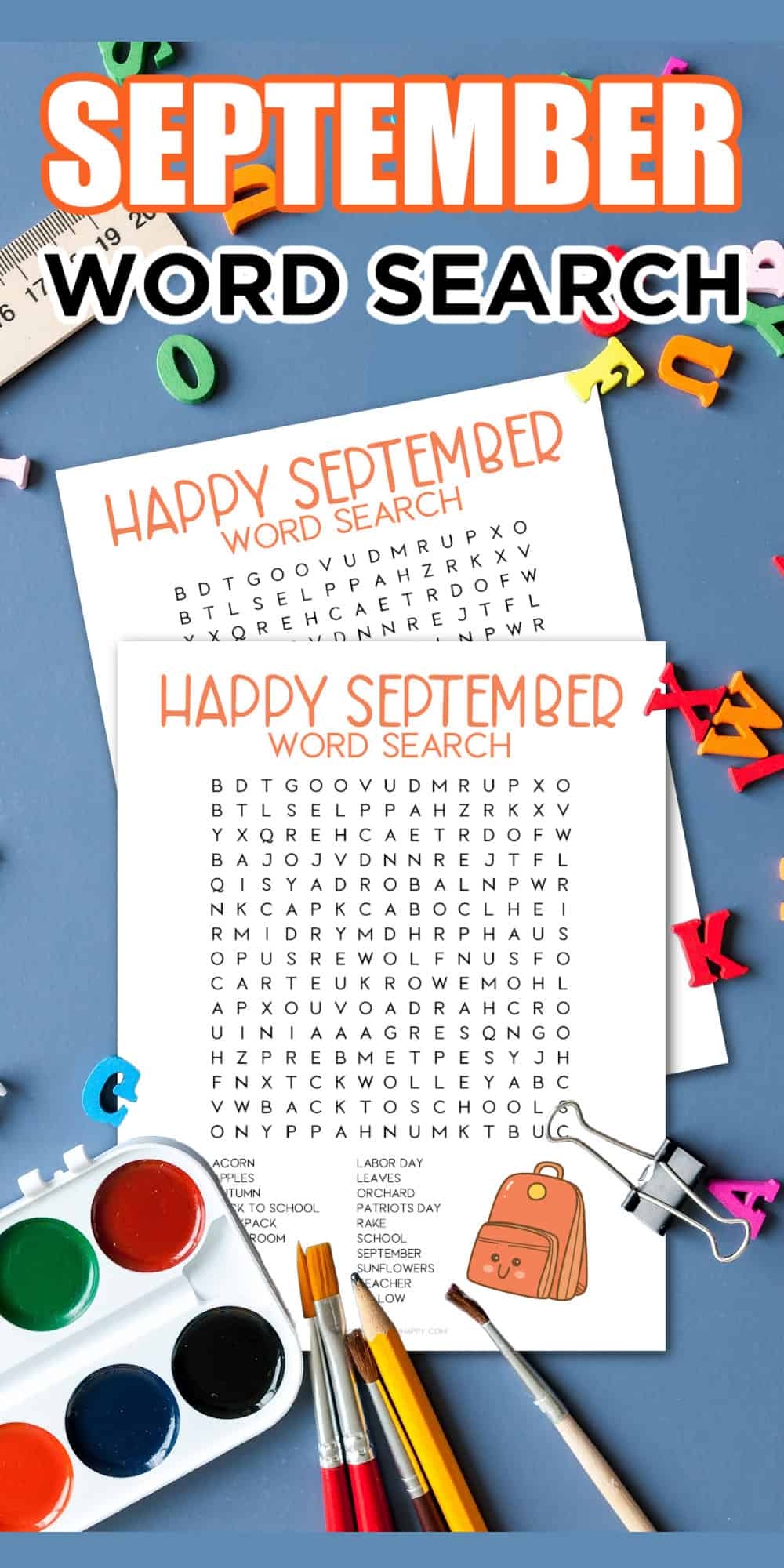September Word Search Pdf