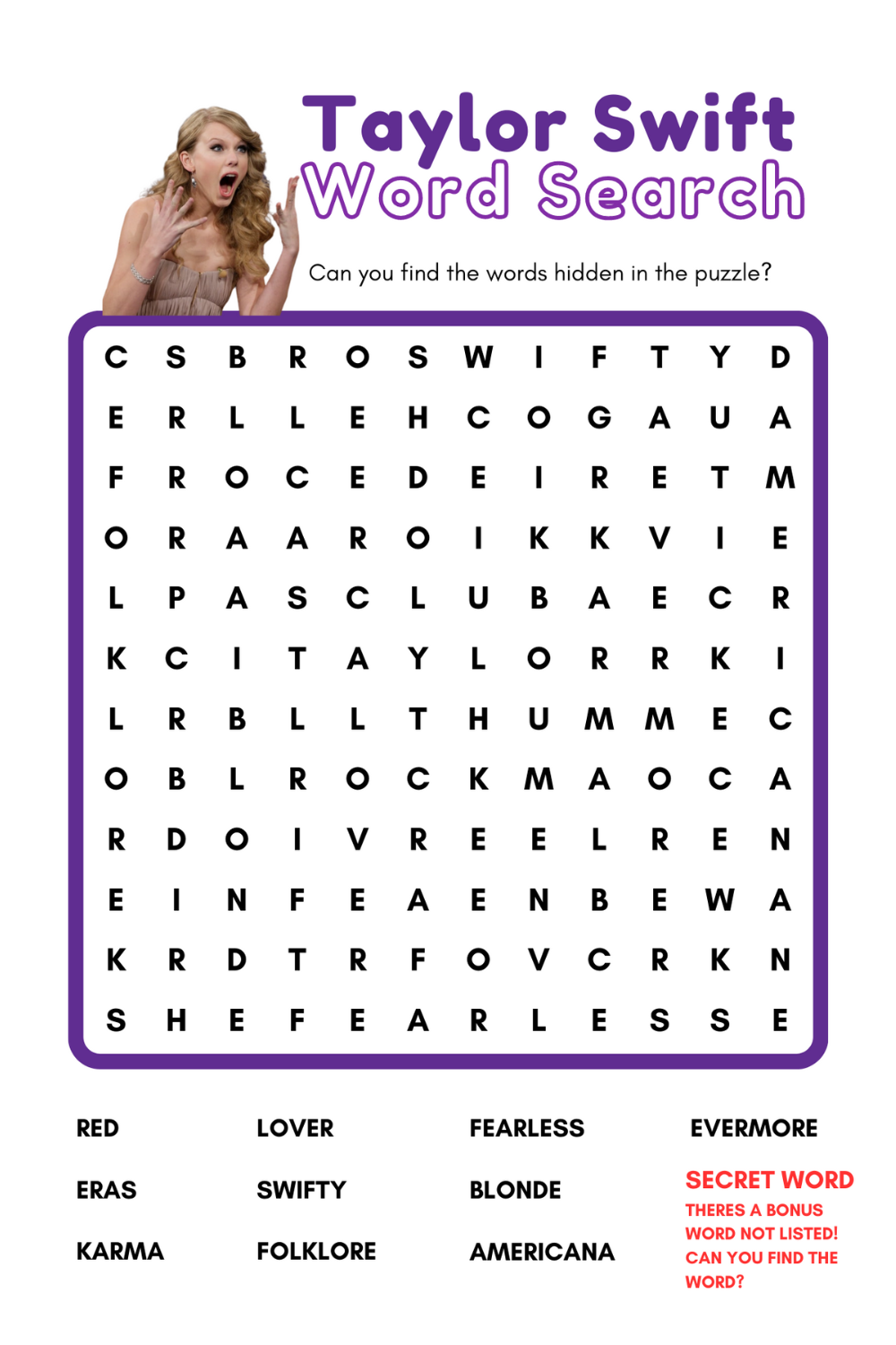 FREE Taylor Swift Speak Now Games Smartblend