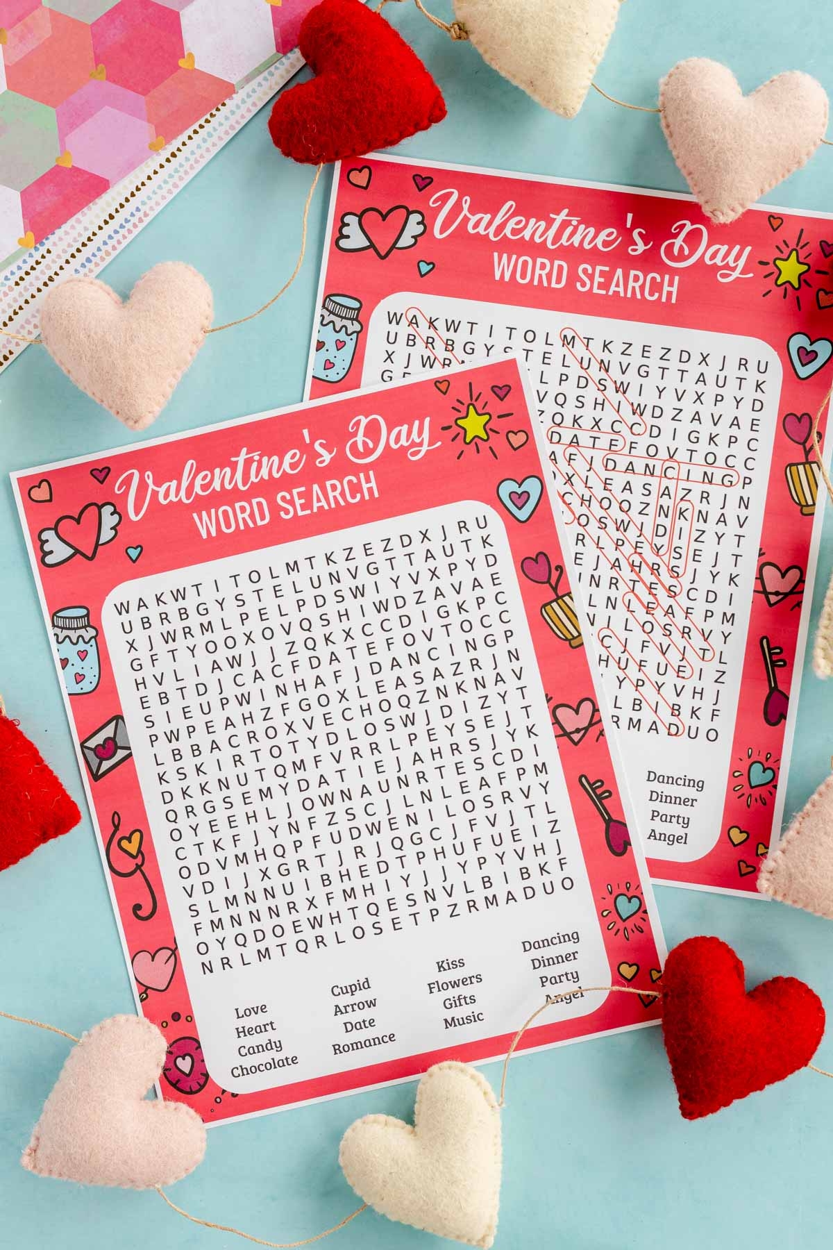 Valentine Day Word Search Printable