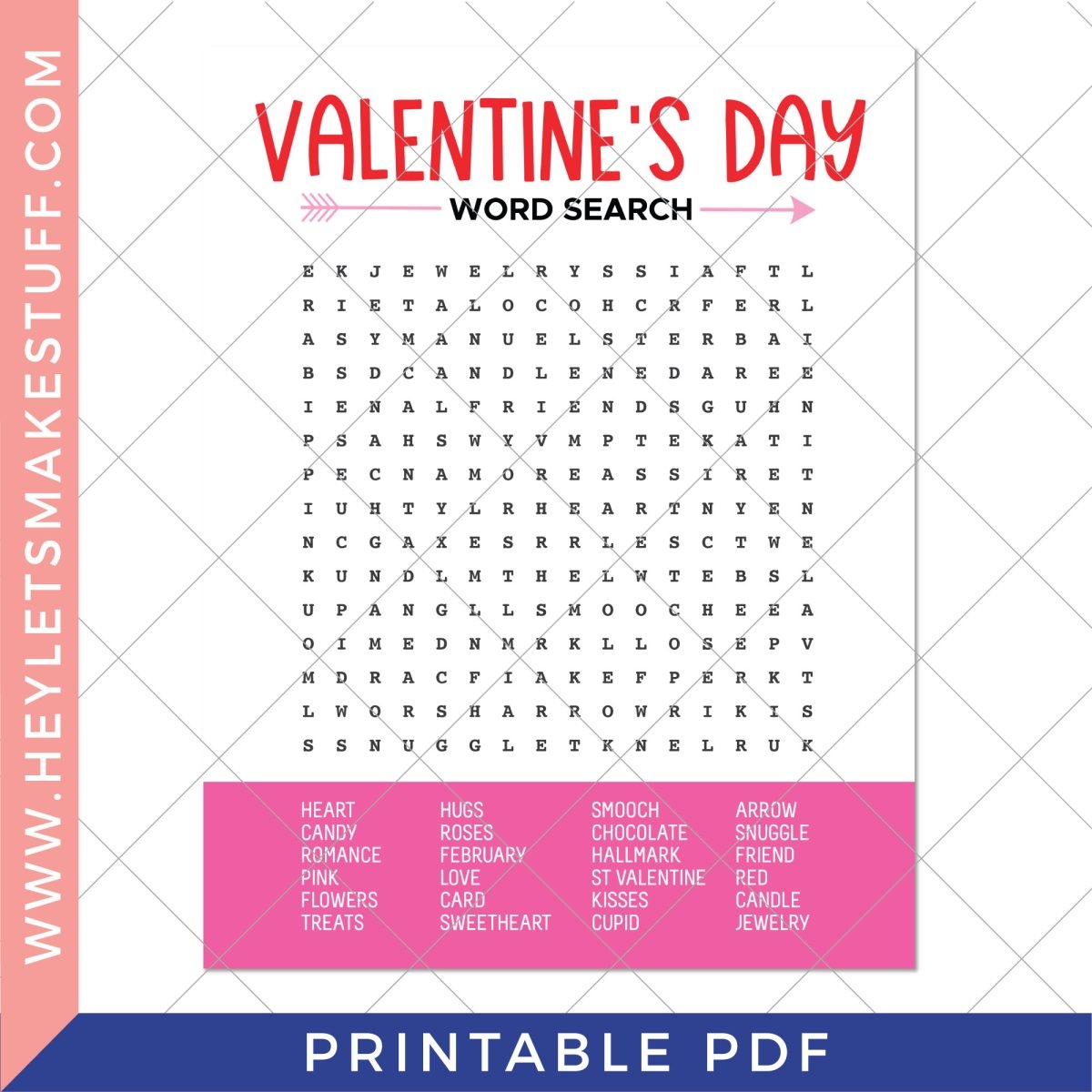 Free Valentines Word Search Printable Hey Let s Make Stuff Free Valentines Word Search Printable Hey Let s Make Stuff