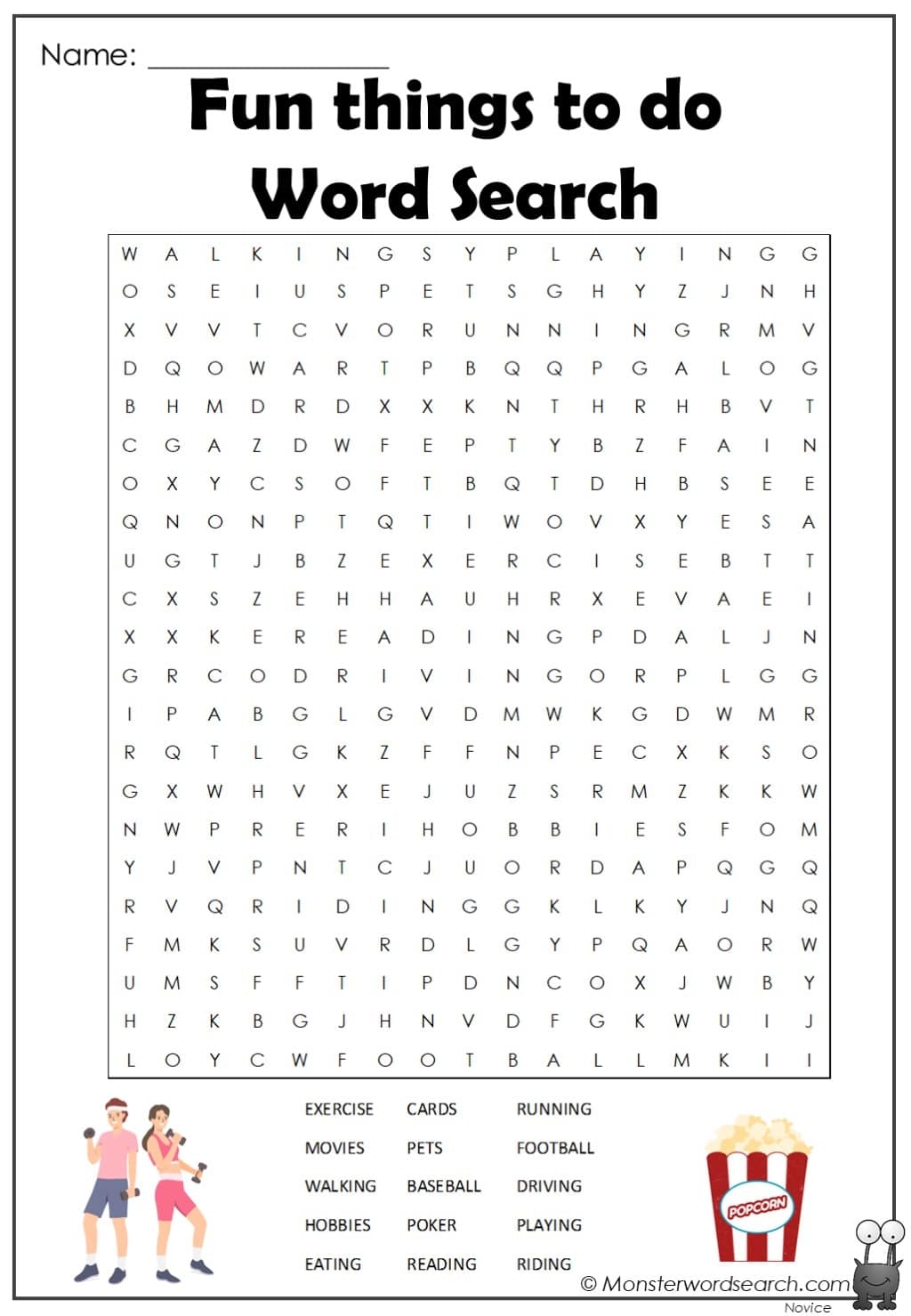 Fun Word Searches To Print