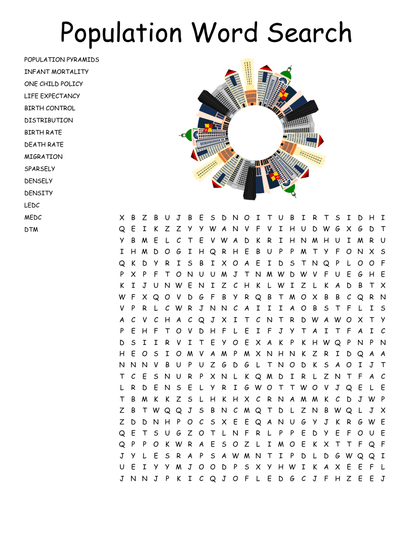 Geography Word Search Pdf