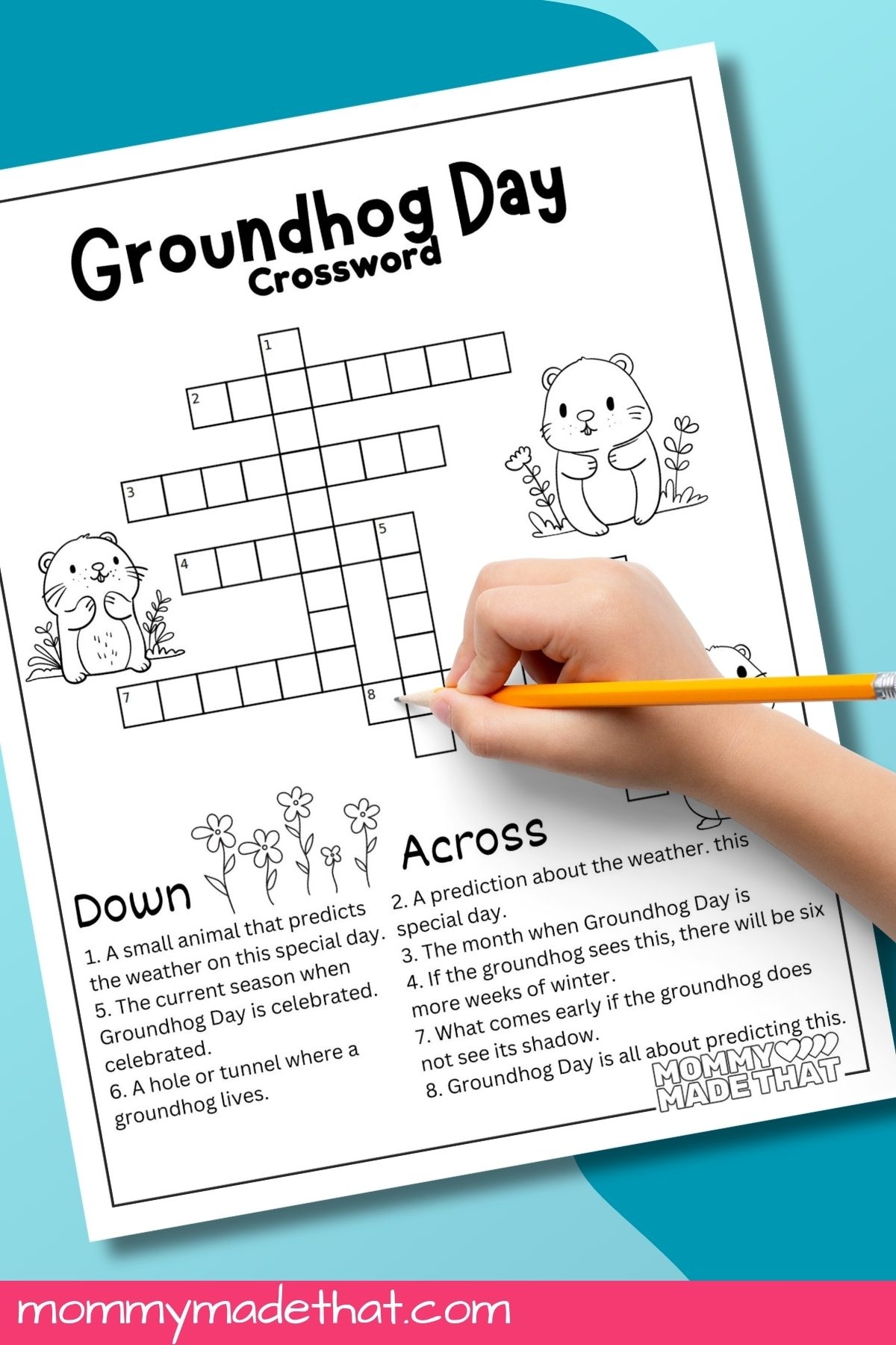 Groundhog Day Word Search Printable