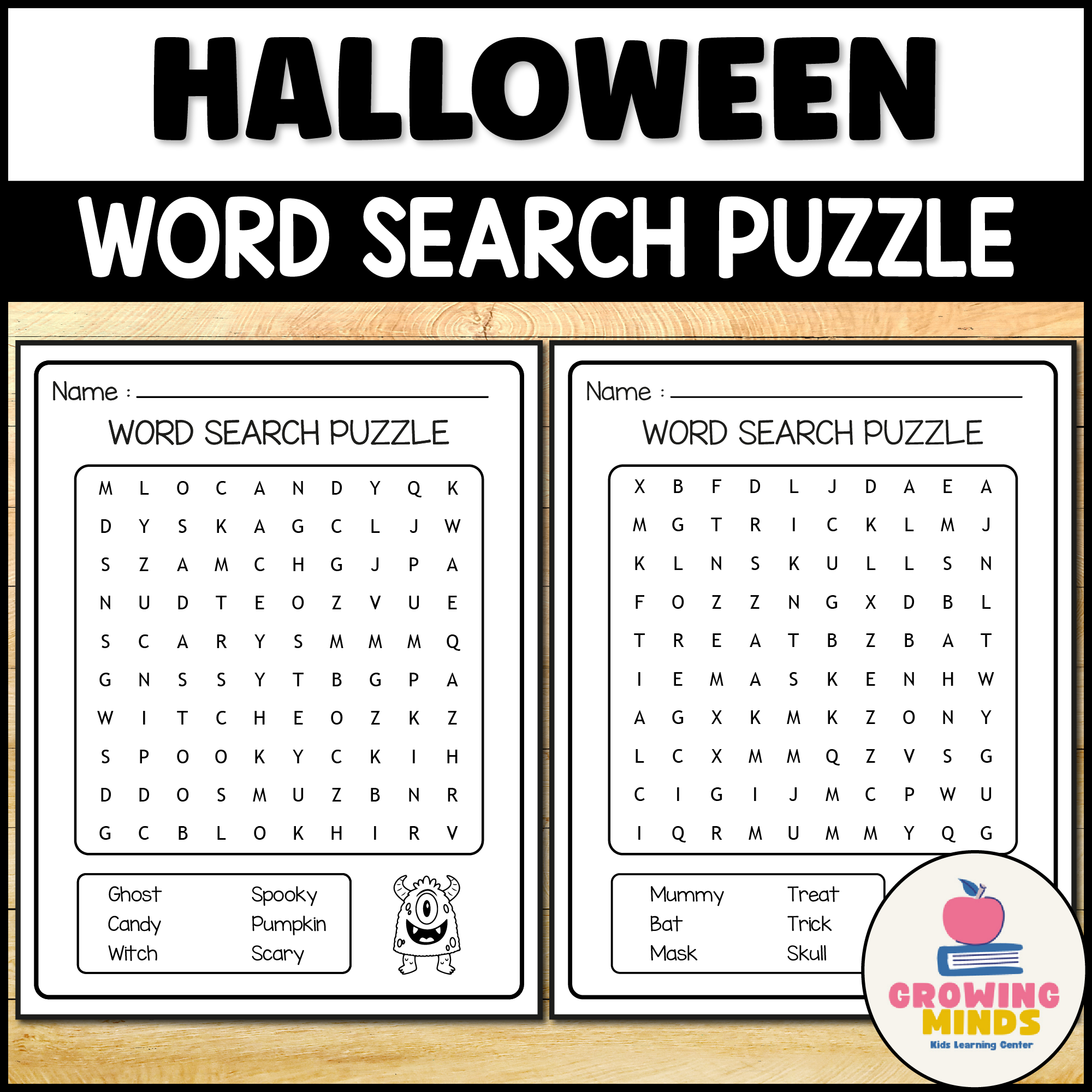 Halloween Early Finisher Activity Word Search Puzzle Worksheet October Puzzle Made By Teachers