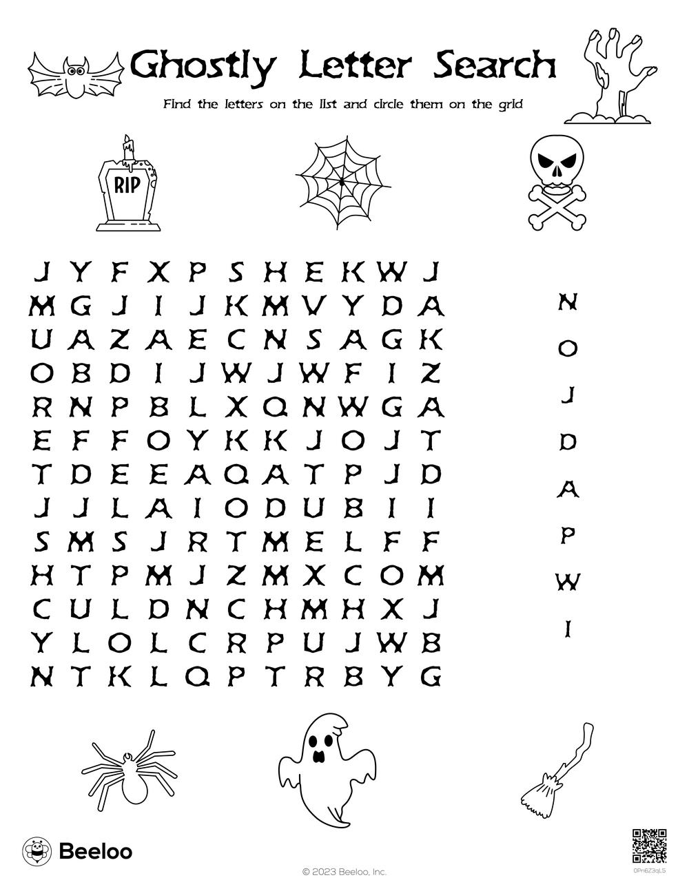 halloween themed word searches beeloo printable crafts and activities for kids