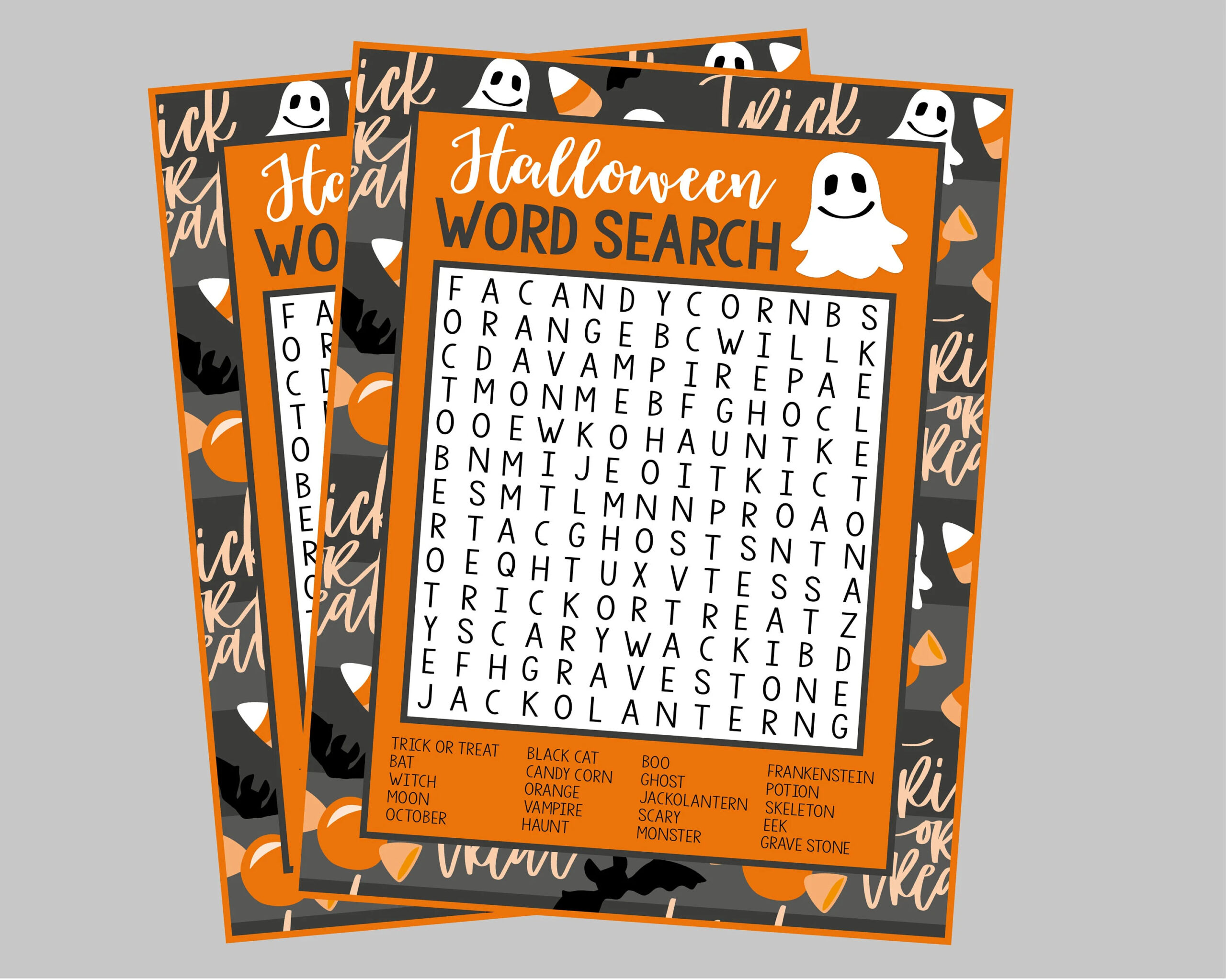 Word Search Halloween Printable Pdf