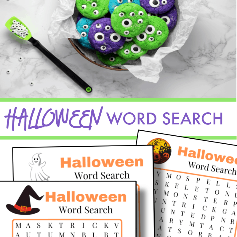 Free Printable Halloween Word Search For Kids