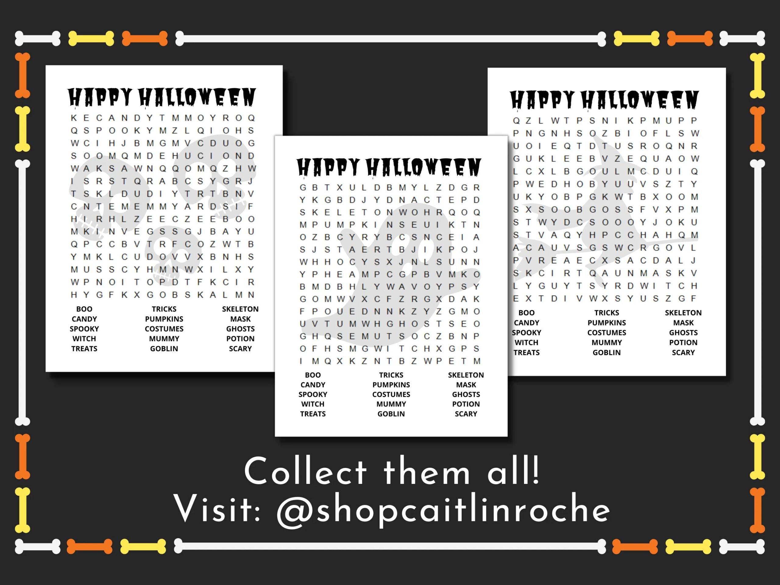 Halloween Word Search Printable Difficult