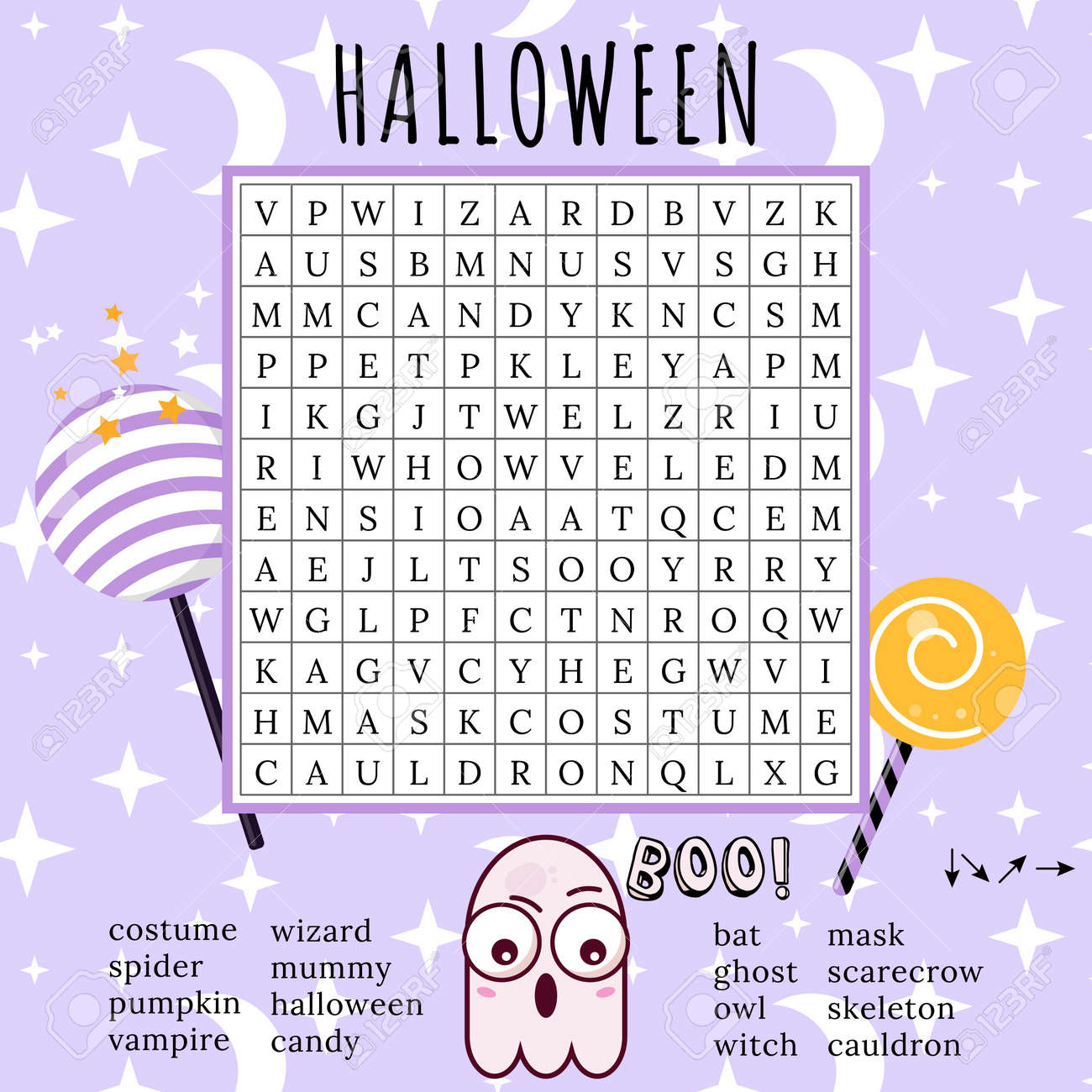 October Word Search Puzzle
