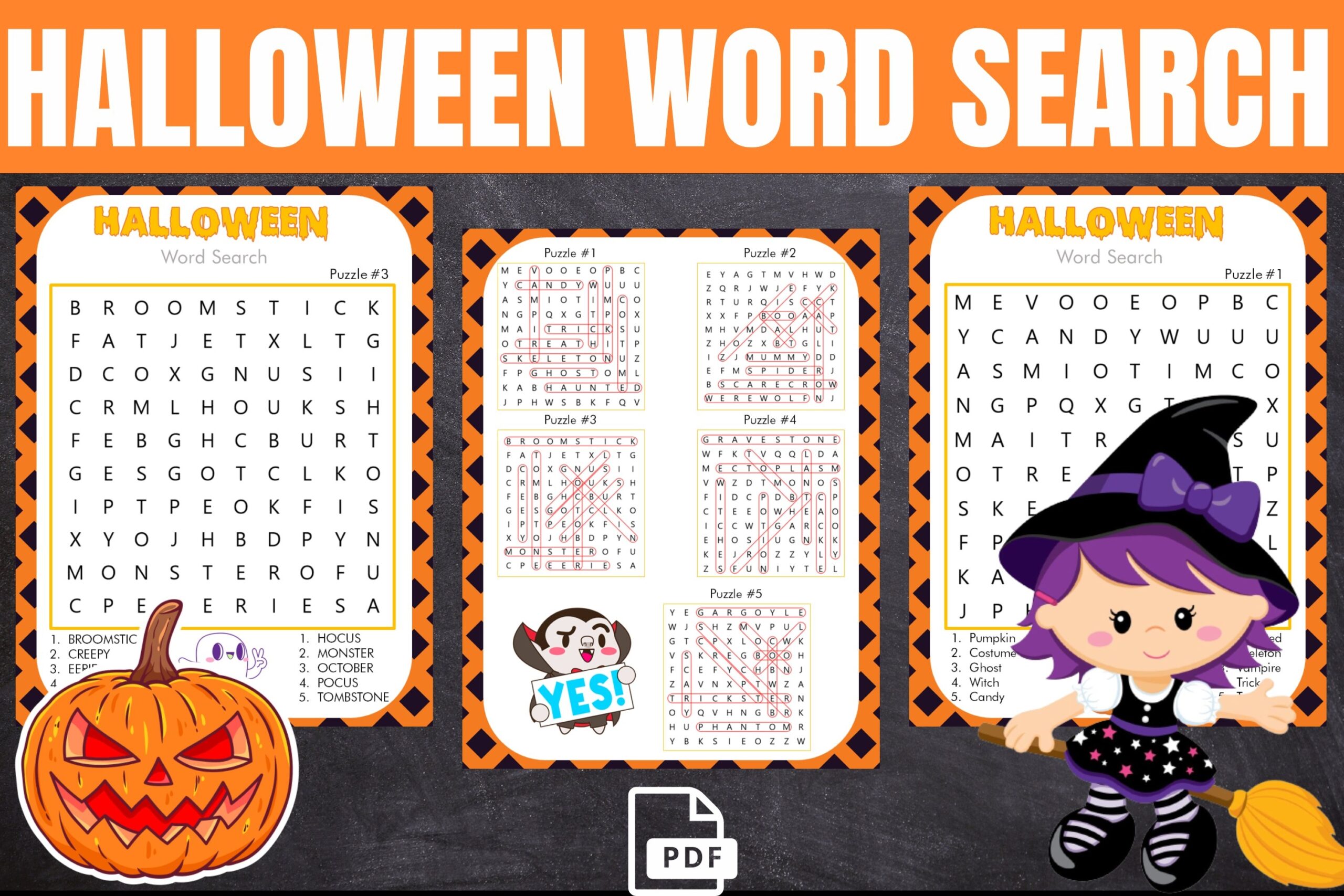 Halloween Word Search Puzzles Crossword Game Kids U0026 Answers
