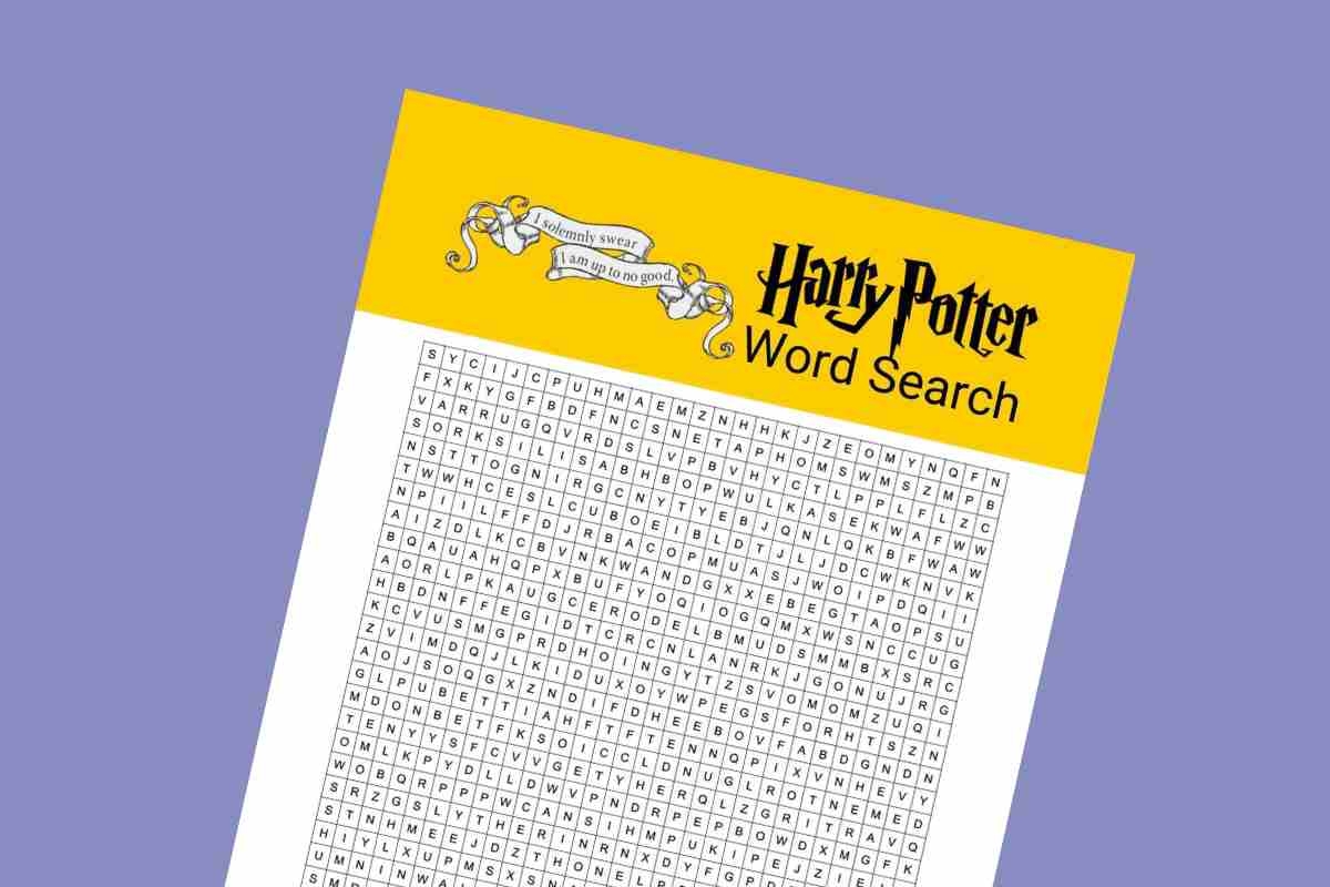 Easy Harry Potter Word Search