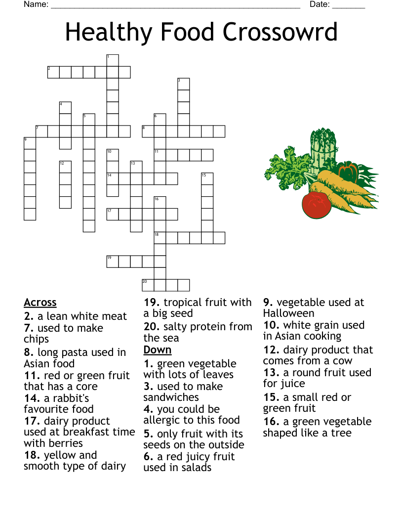 Healthy And Unhealthy Food Word Search WordMint