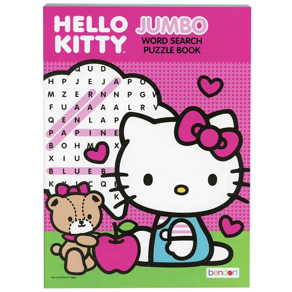 Hello Kitty Jumbo Word Search 80 Pg Walmart