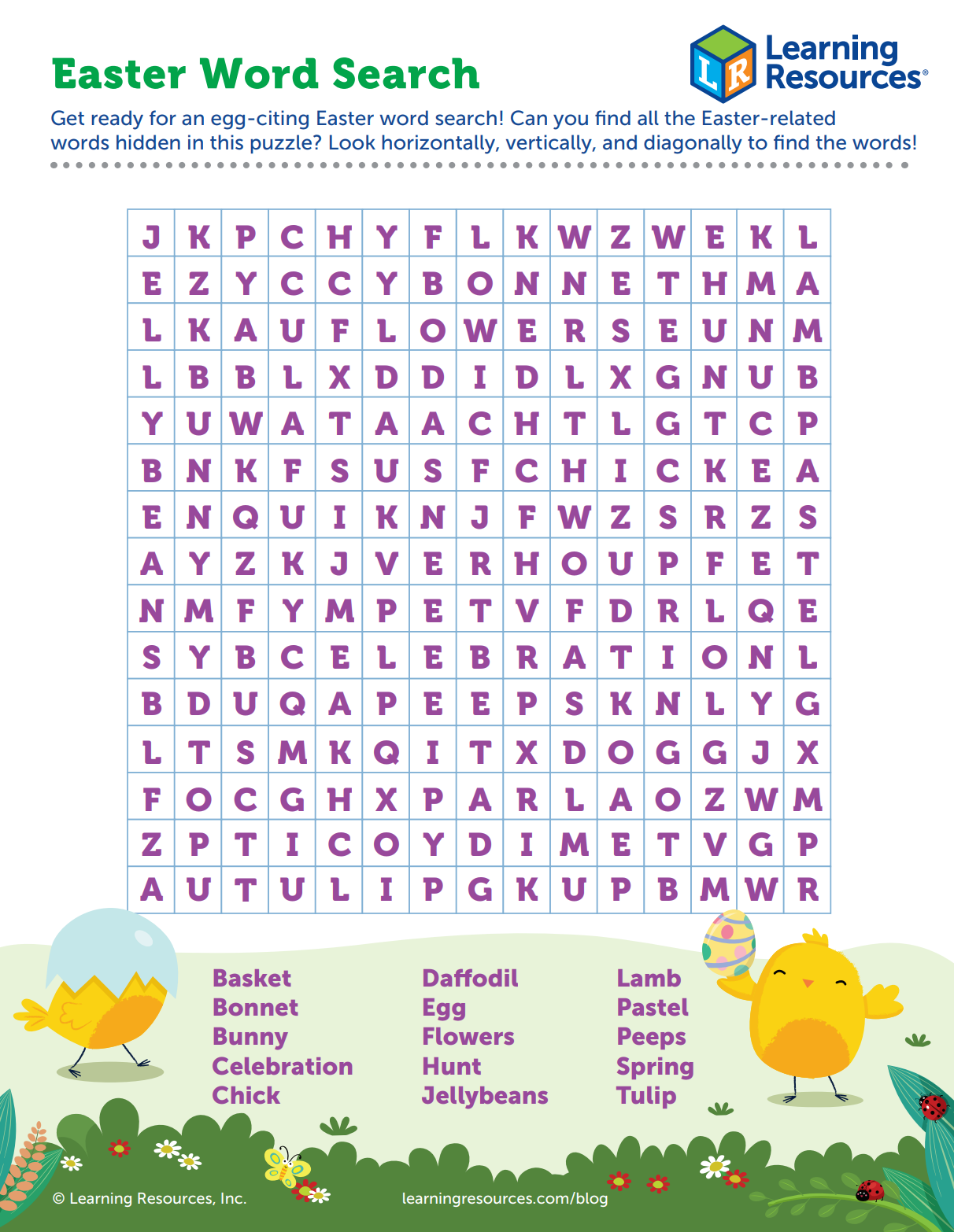 Free Fun Word Searches