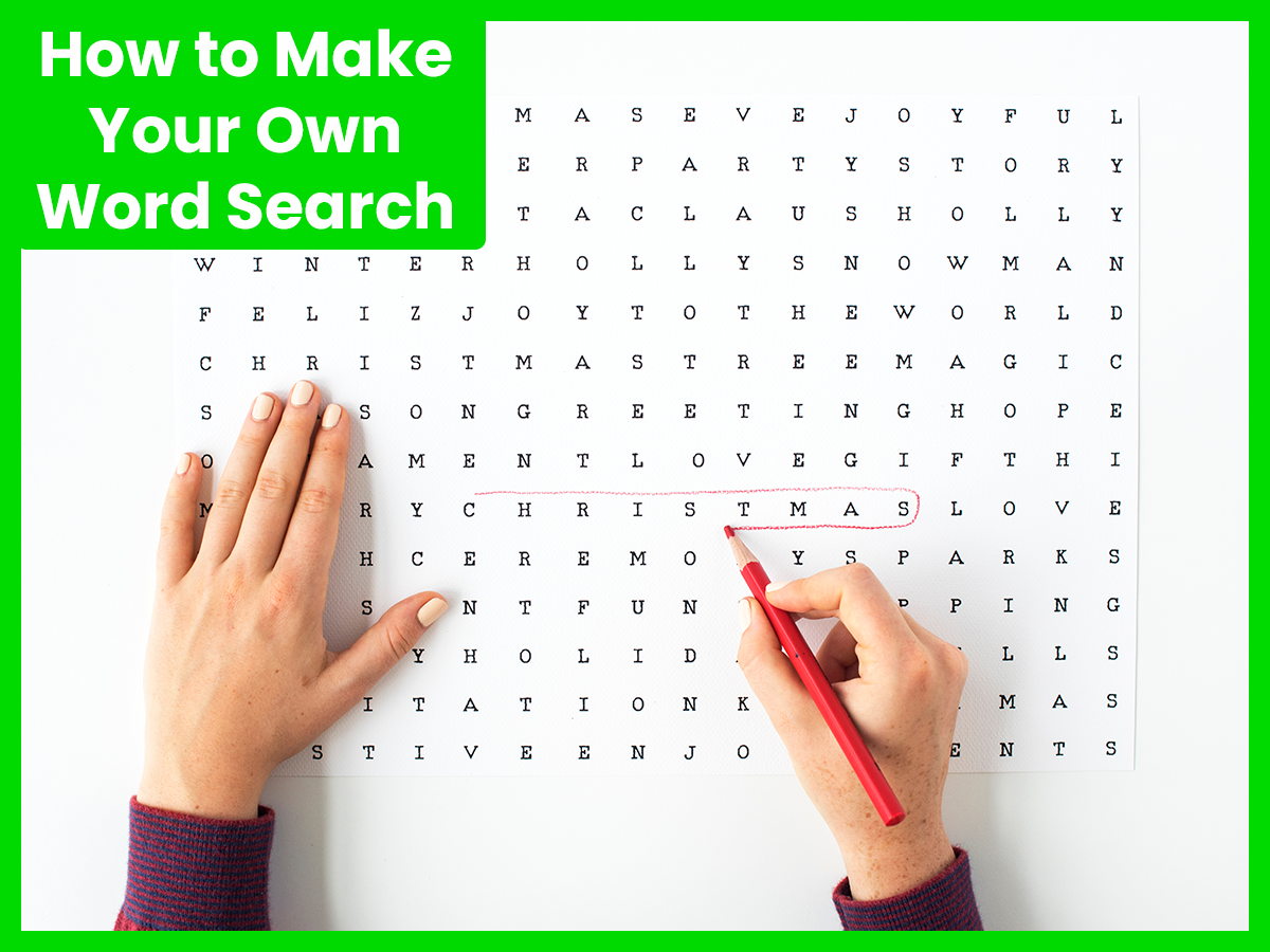 How To Make Your Own Word Search Beginability