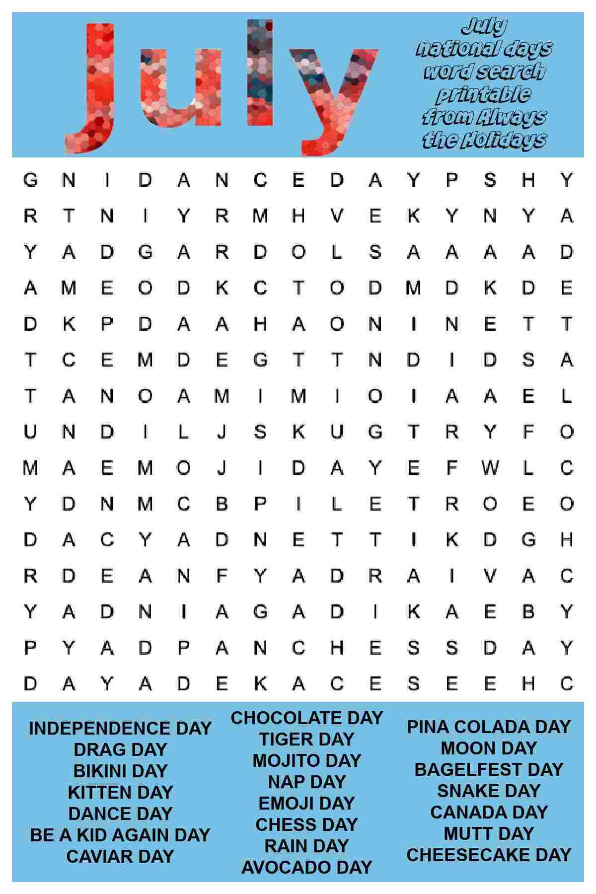 Free Printable Hard Adult Word Search Puzzles