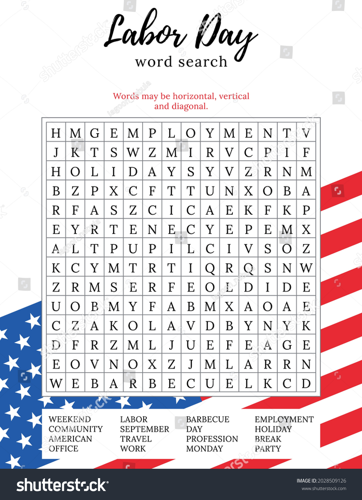 May Day Word Search